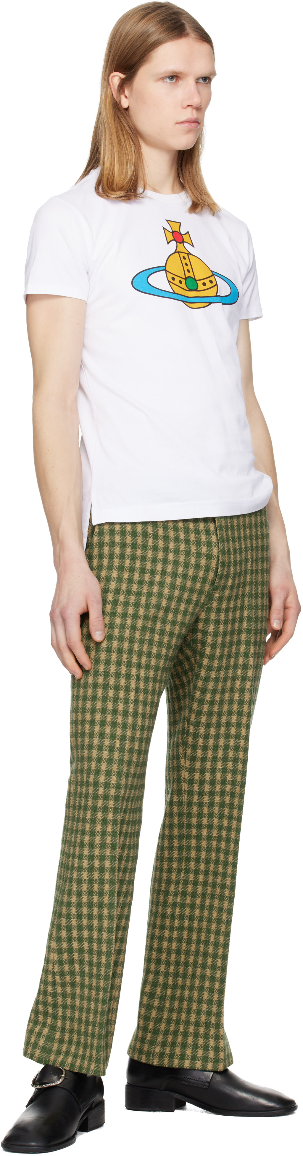 Vivienne Westwood: ホワイト Orb Peru オーバーサイズ Tシャツ