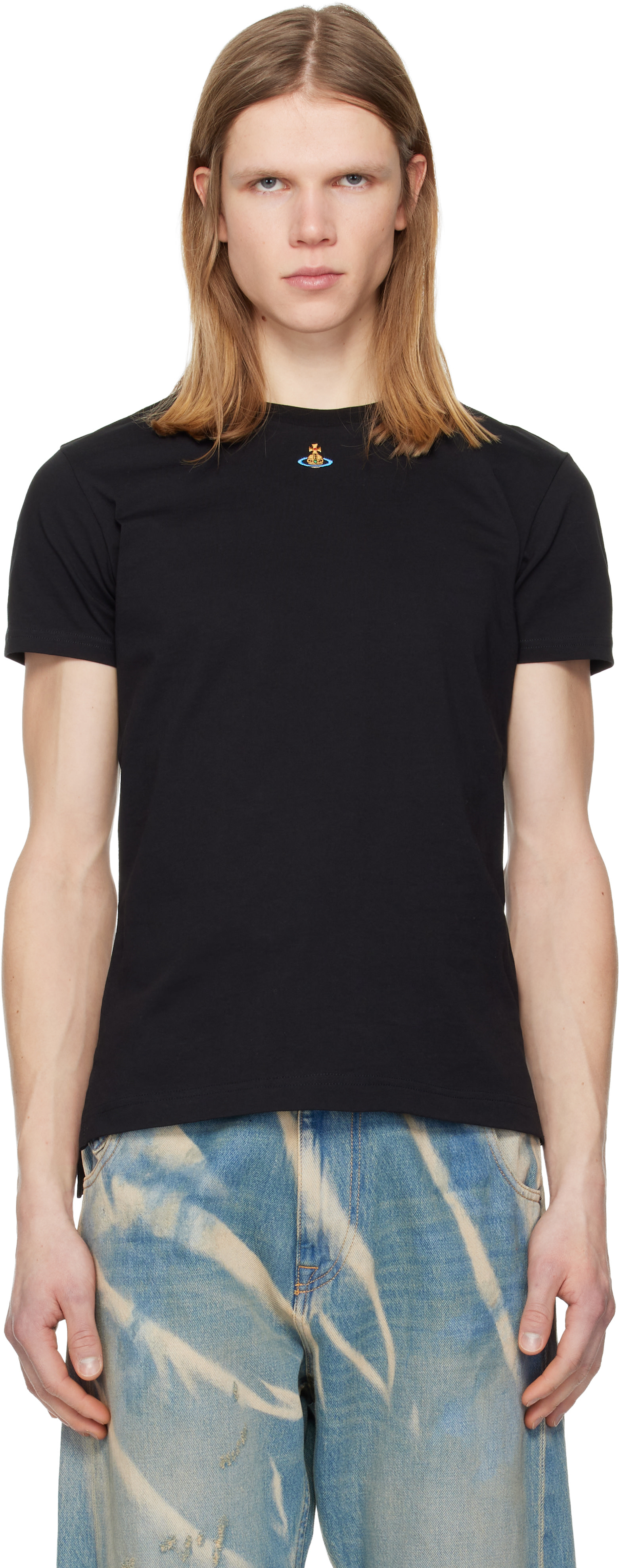 Vivienne Westwood: Black Orb Peru T-shirt | SSENSE