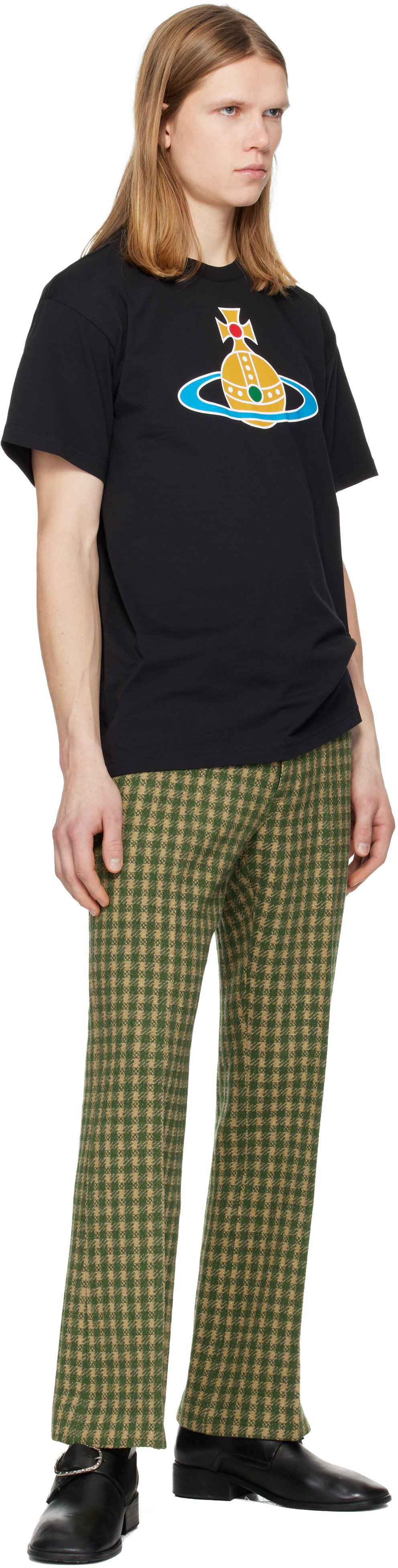 Vivienne Westwood: Black Oversized Orb Classic T-shirt | SSENSE