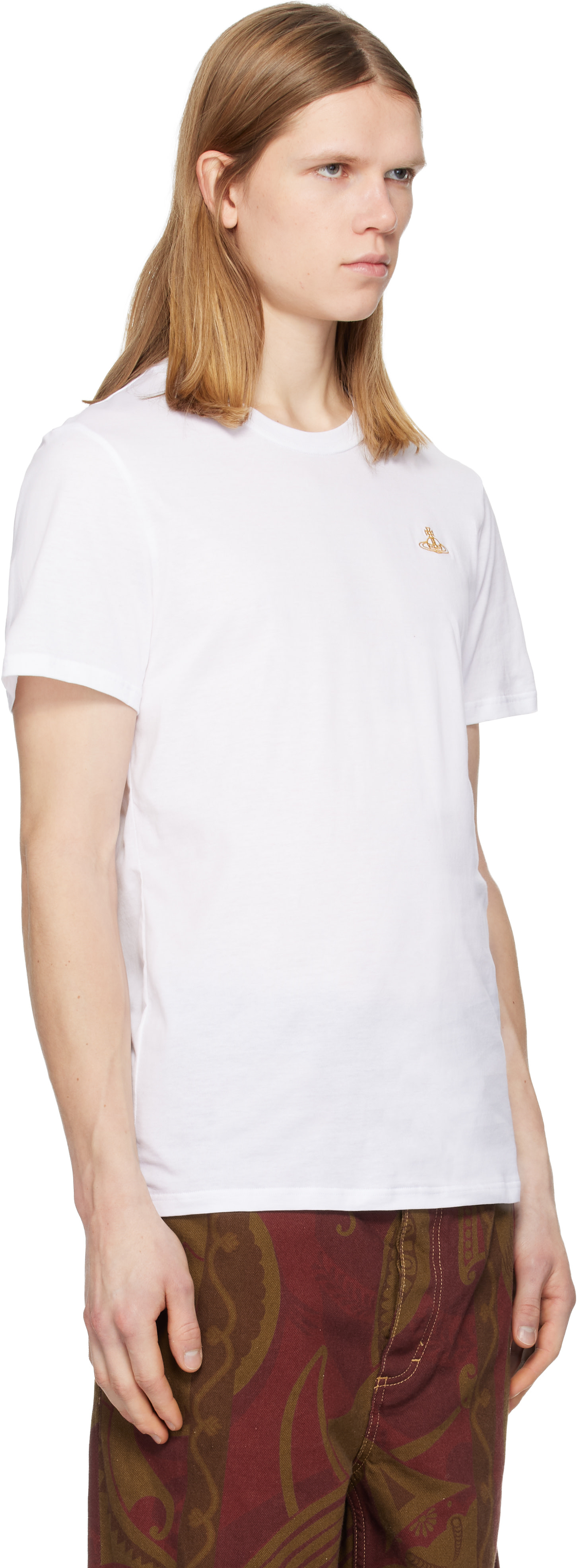 Vivienne Westwood - White Embroidered Logo T-shirt