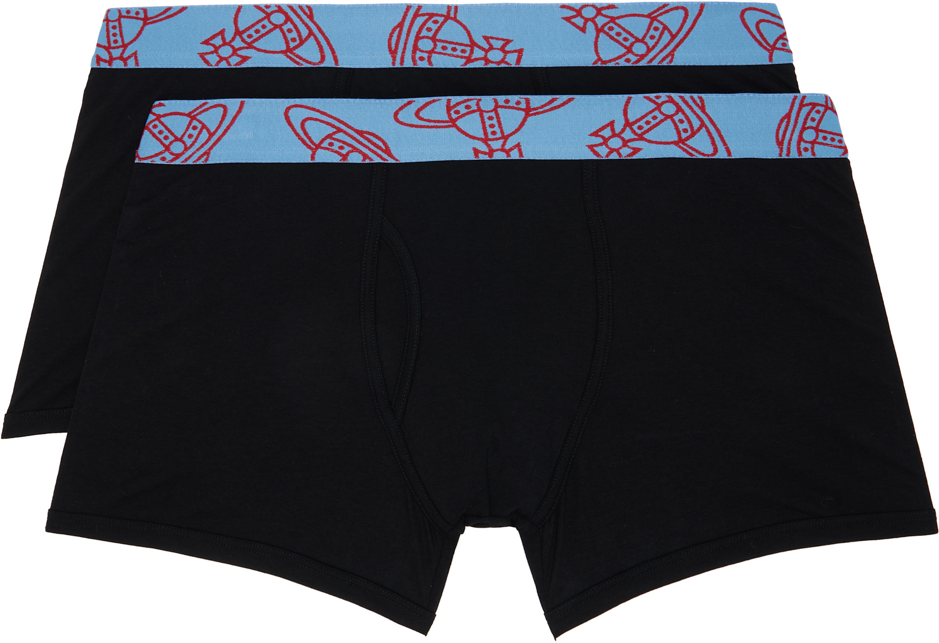 Vivienne Westwood: ブラック コットン ボクサーブリーフ 2枚セット