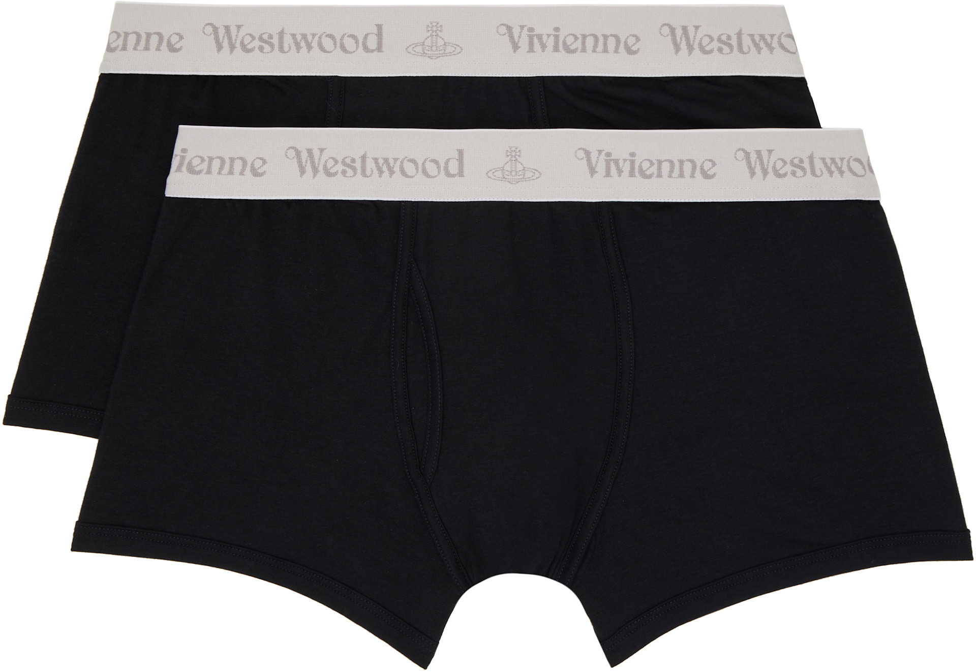 Vivienne Westwood パンツ Vivienne Westwood: ブラック コットン ボクサーブリーフ 2枚セット