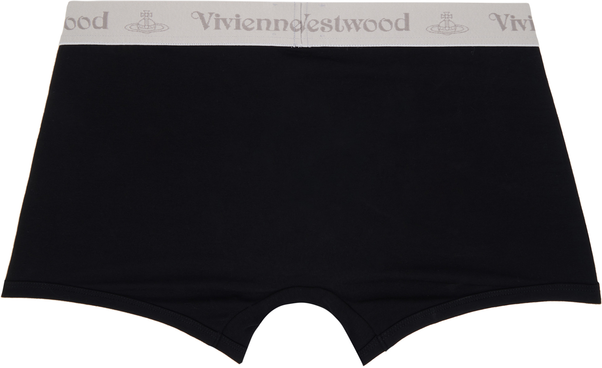 Vivienne Westwood: Two-Pack Black Cotton Boxer Briefs | SSENSE