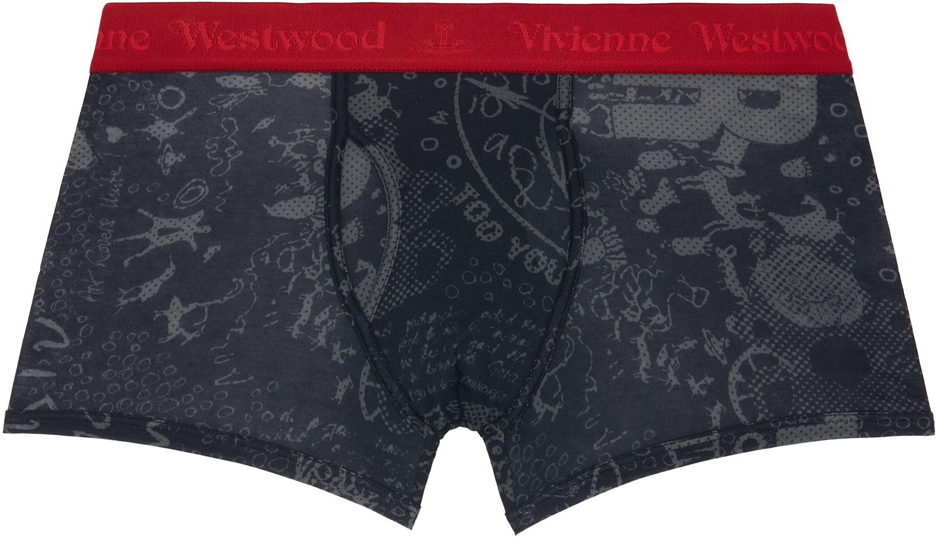 Vivienne Westwood: ブラック 'Let It Rock' ボクサーブリーフ