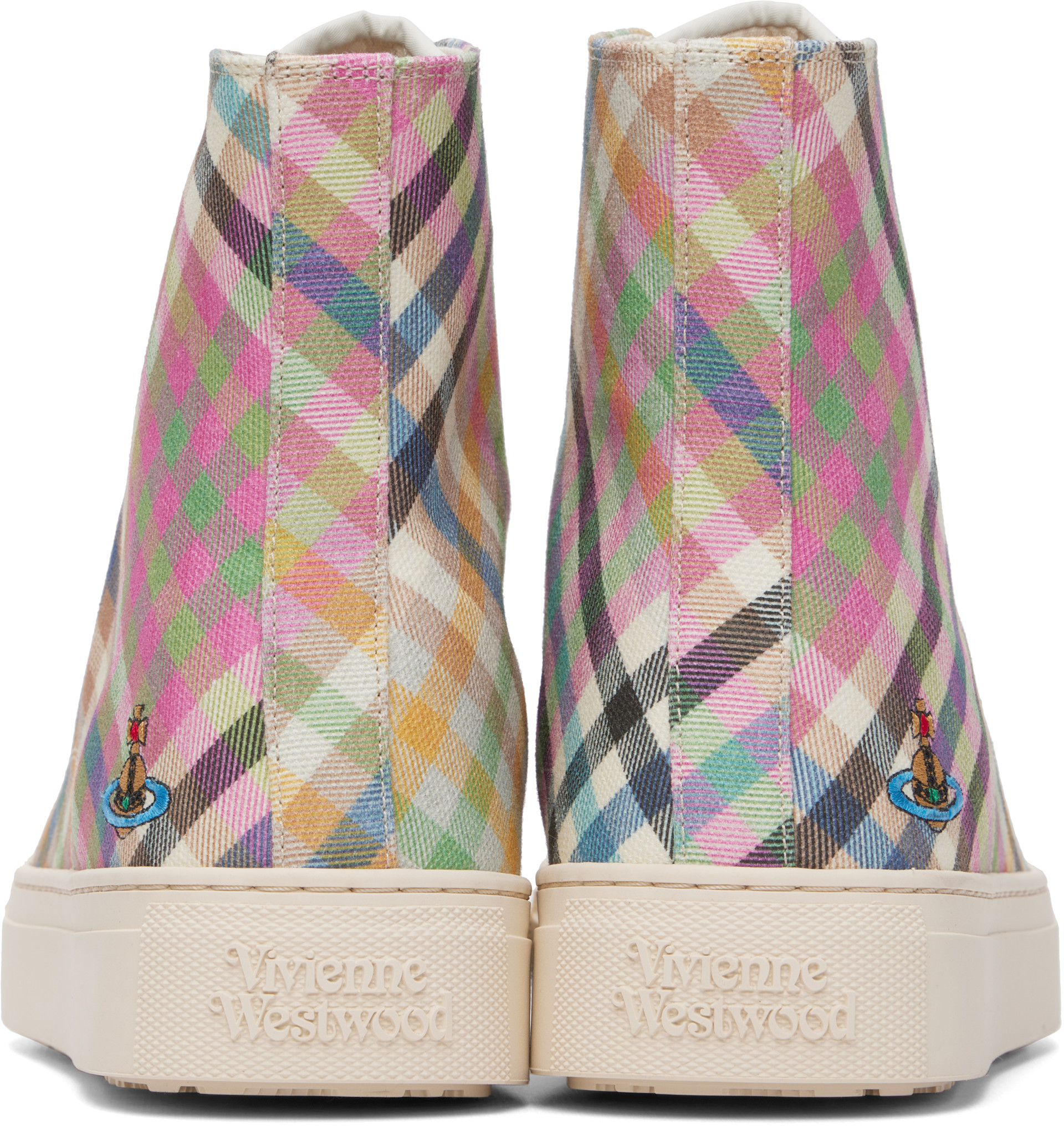 Vivienne Westwood: マルチカラー Plimsoll ハイカットスニーカー
