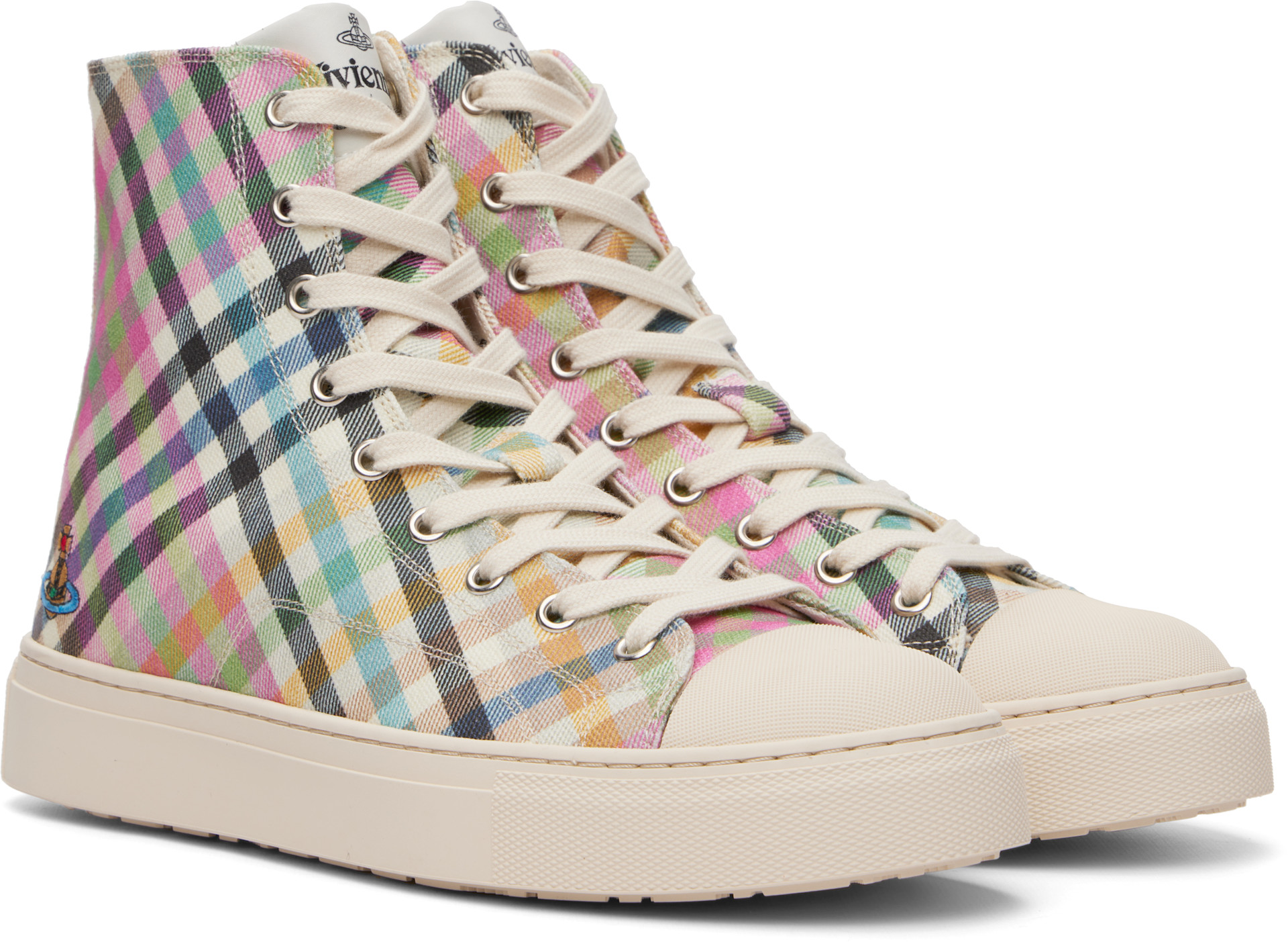 Vivienne Westwood: マルチカラー Plimsoll ハイカットスニーカー