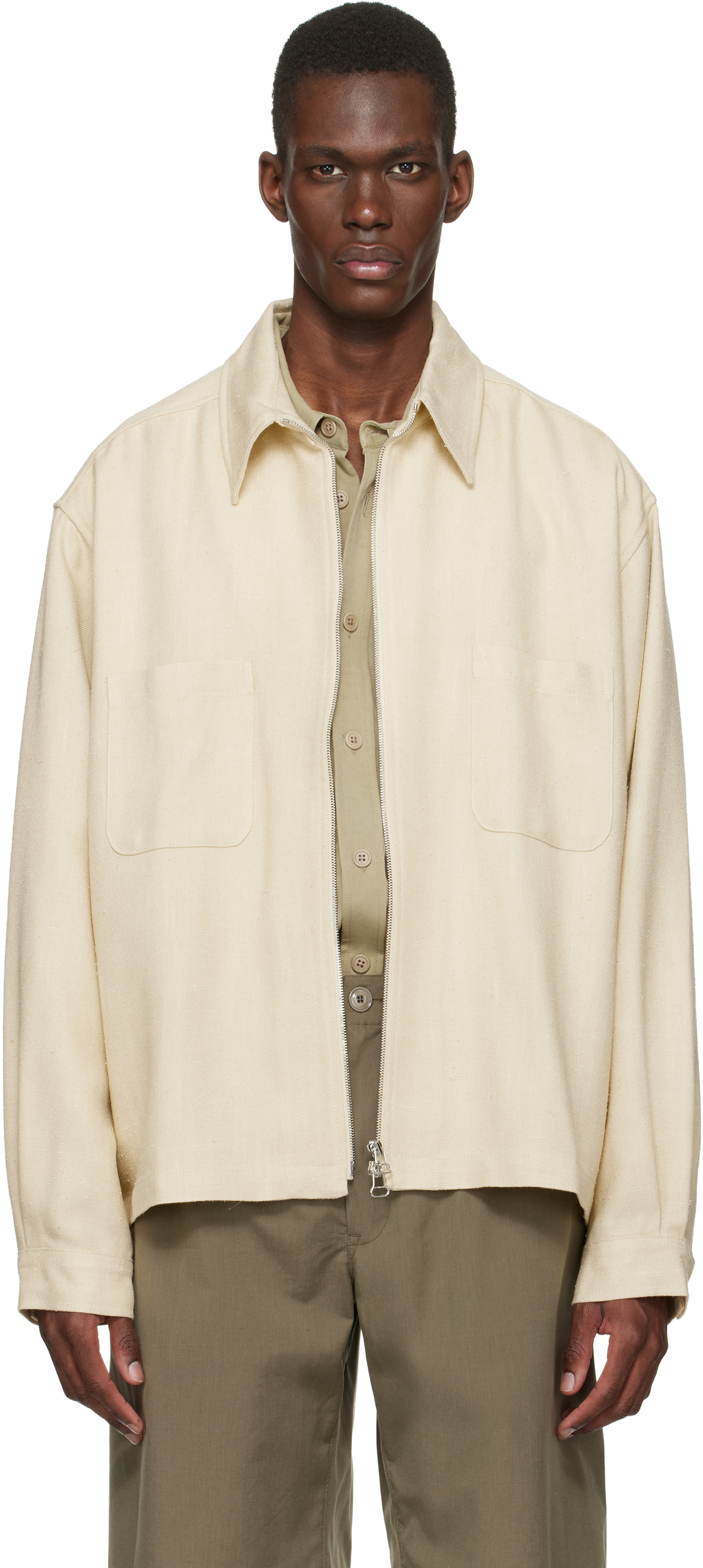 colbo - Blouson beige à glissière