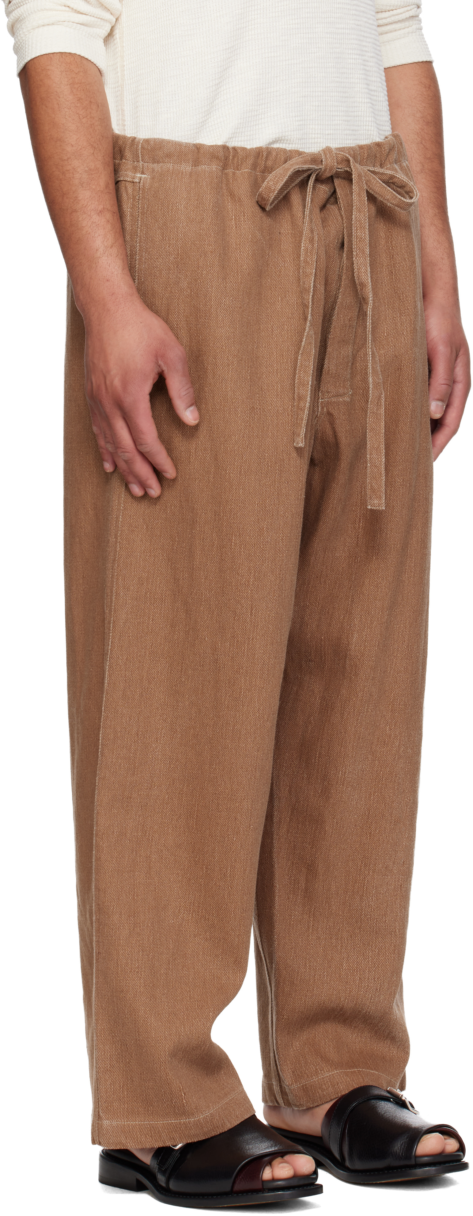 colbo - Pantalon écourté brun