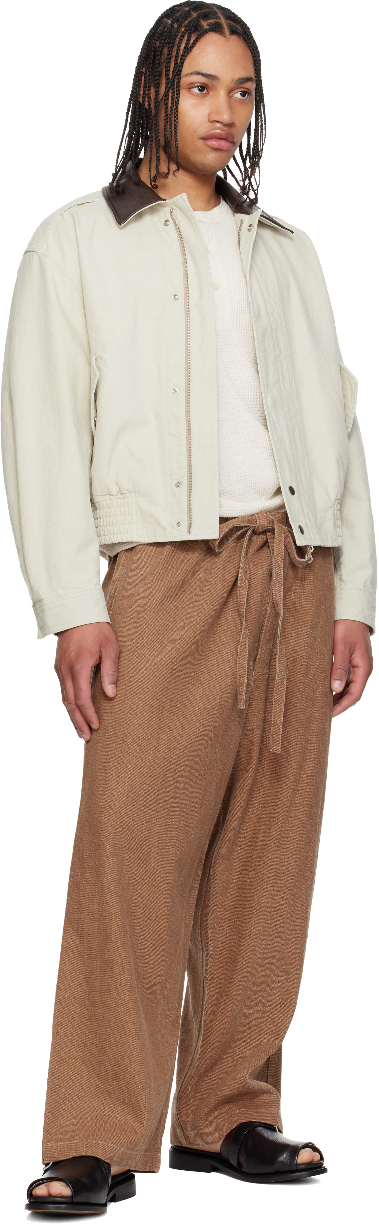 colbo - Pantalon écourté brun