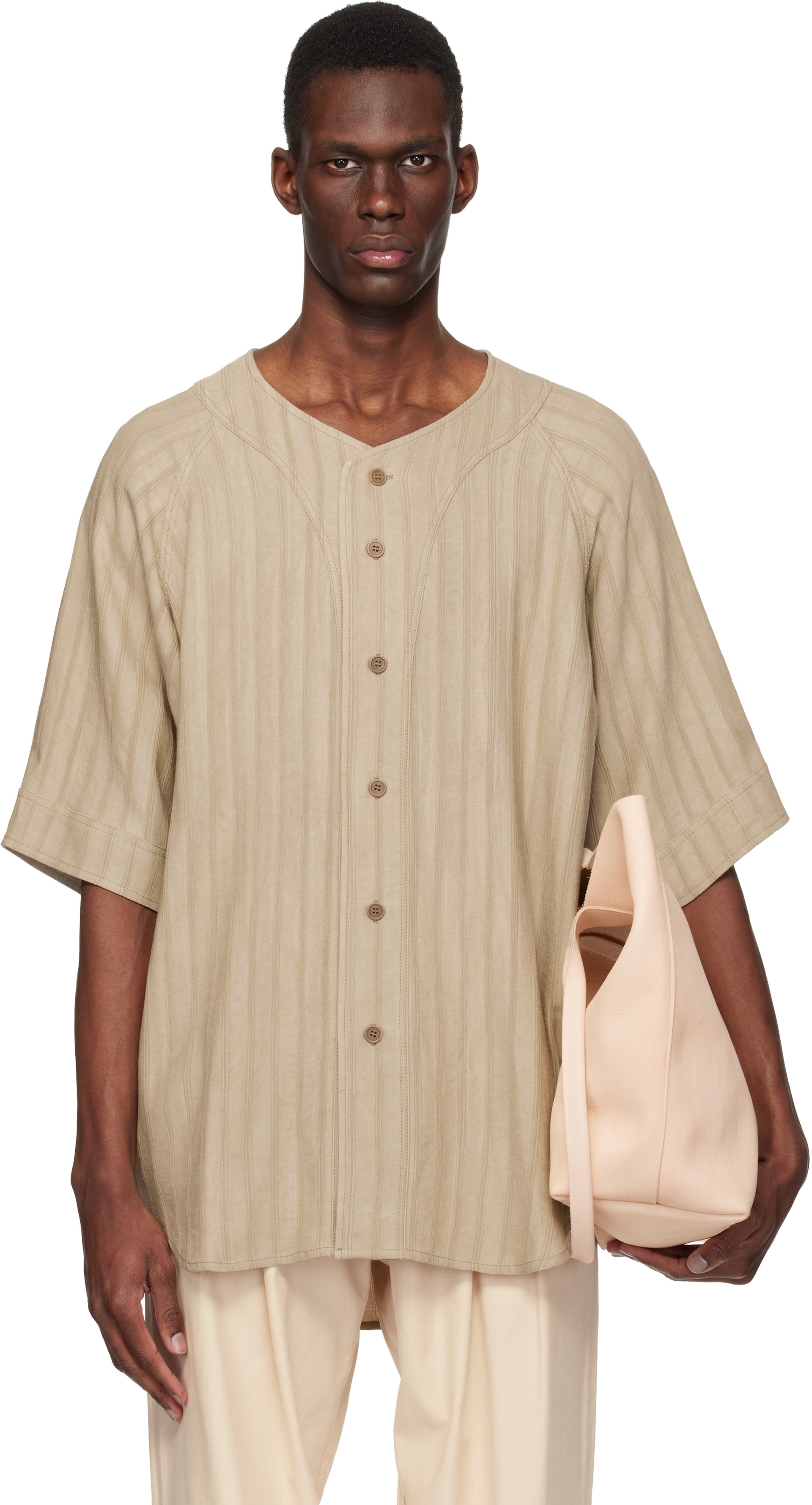 colbo - Chemise de baseball beige