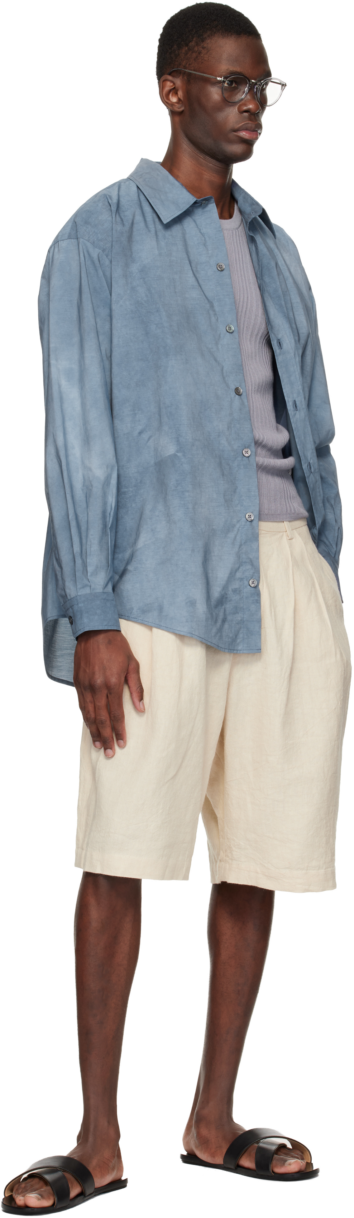 colbo - Short ample blanc cassé
