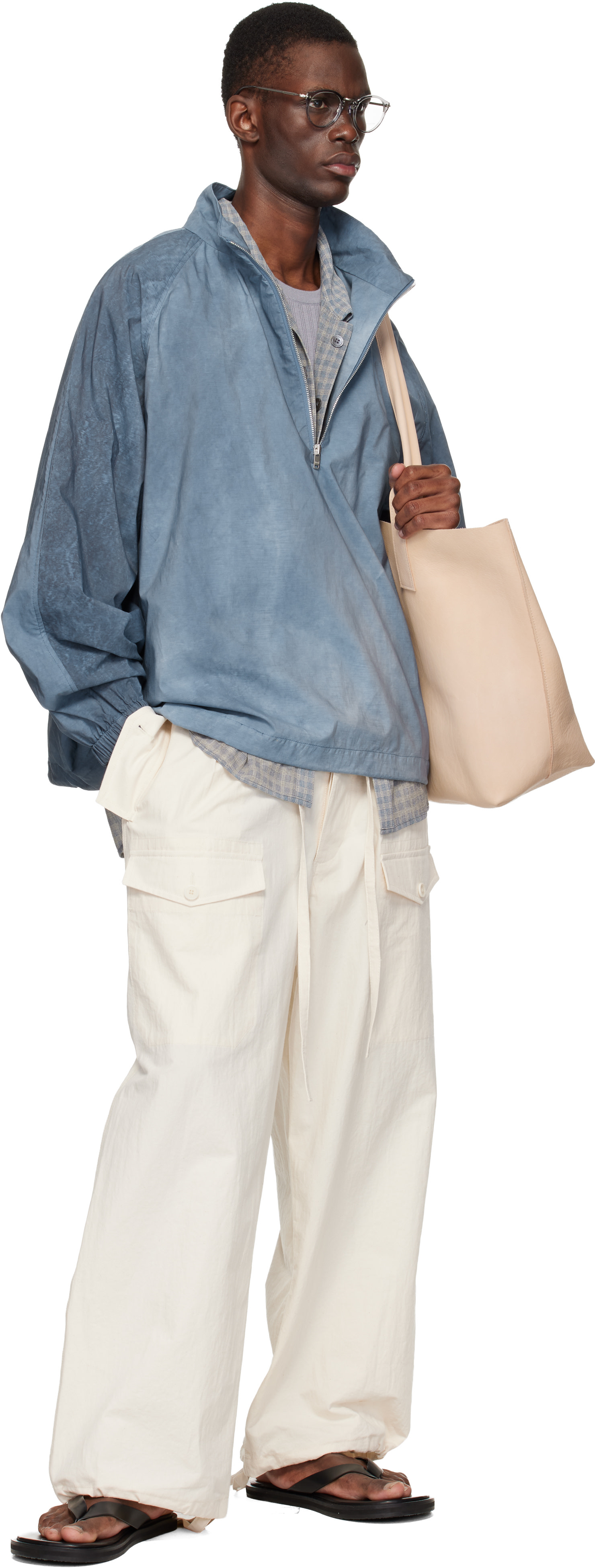 colbo - 블루 집업 래글런 재킷
