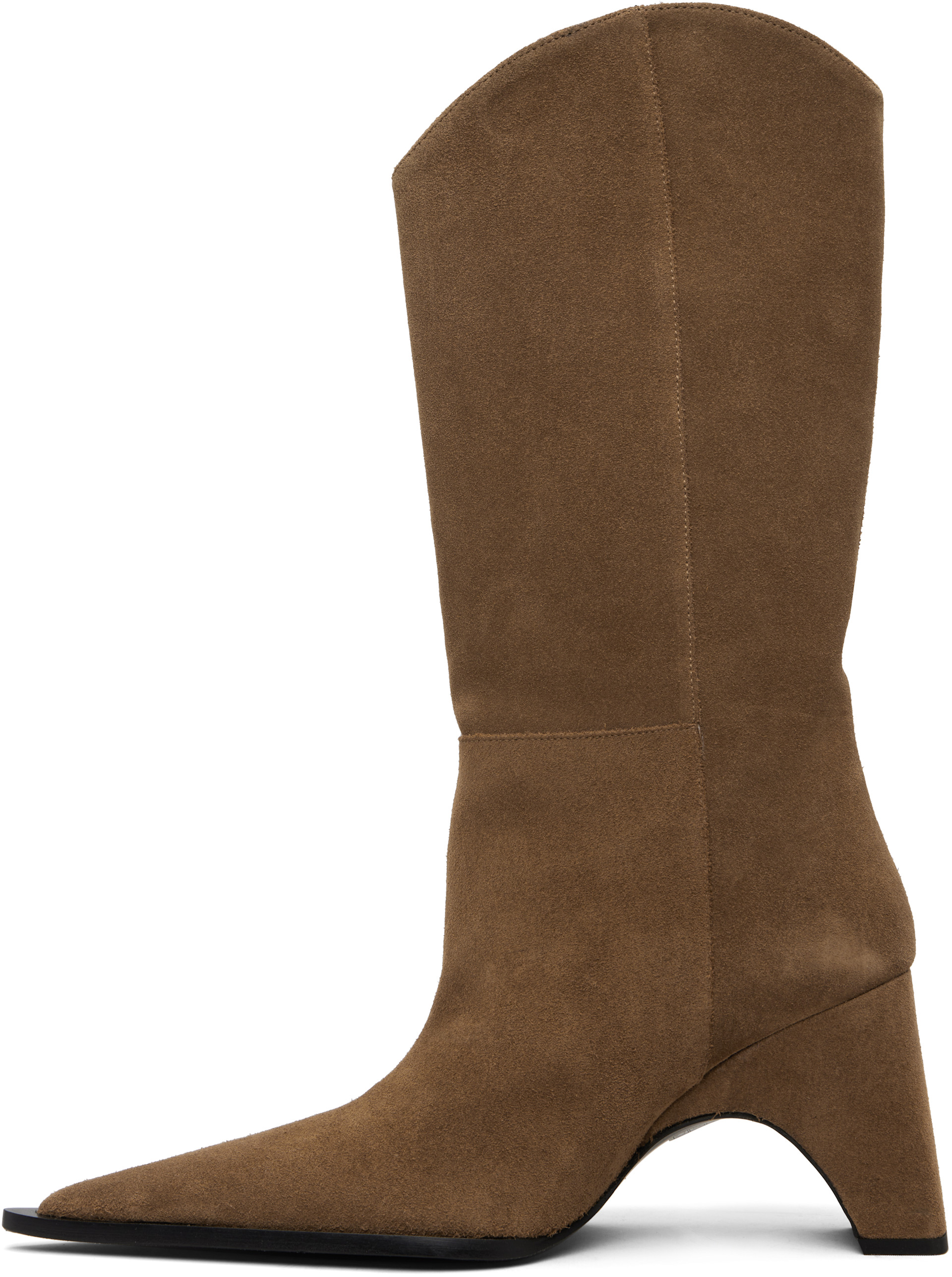 Coperni - Bottes western brunes à semelle arquée
