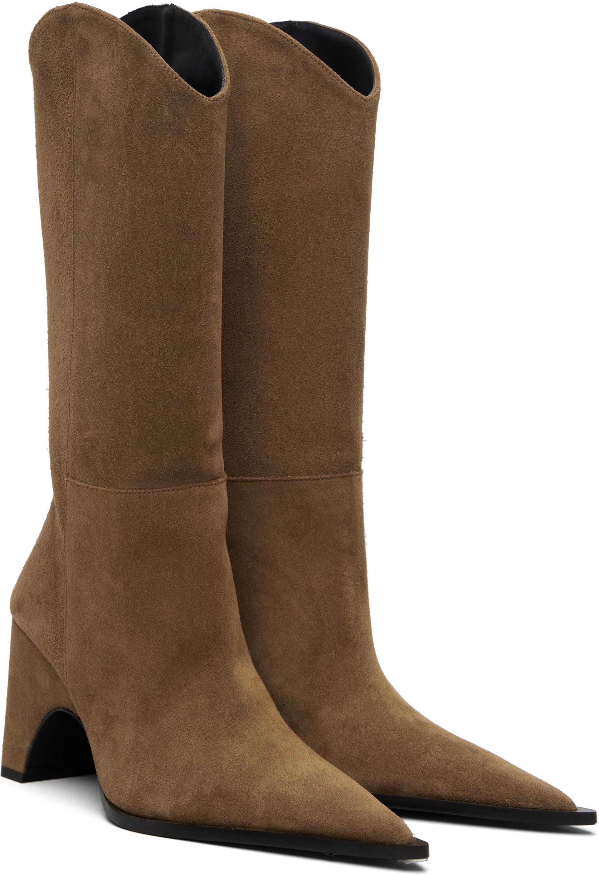 Coperni - Bottes western brunes à semelle arquée