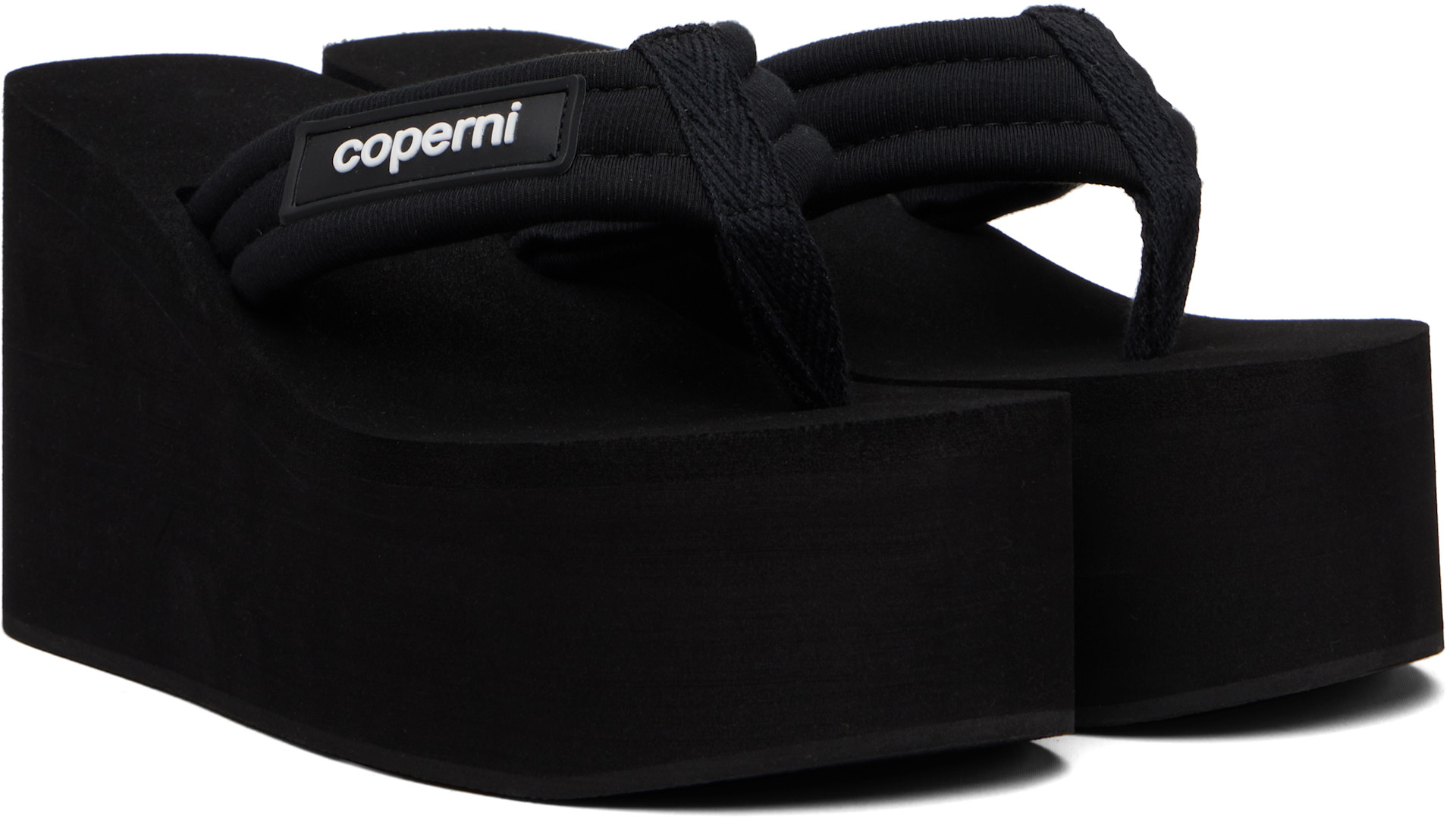 Coperni - Sandales à talon compensé noires