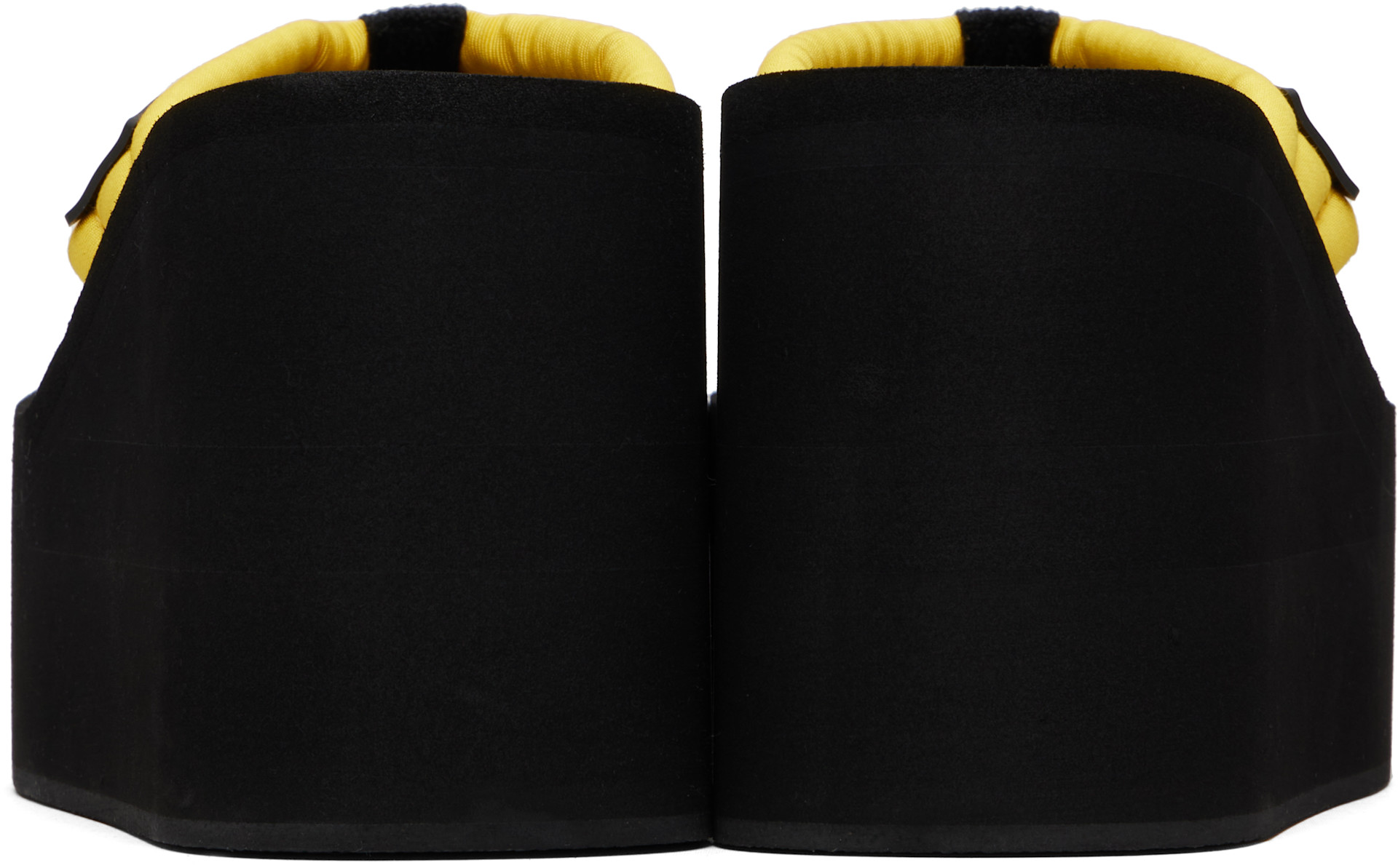 Coperni - Black & Yellow Wedge Heeled Sandals