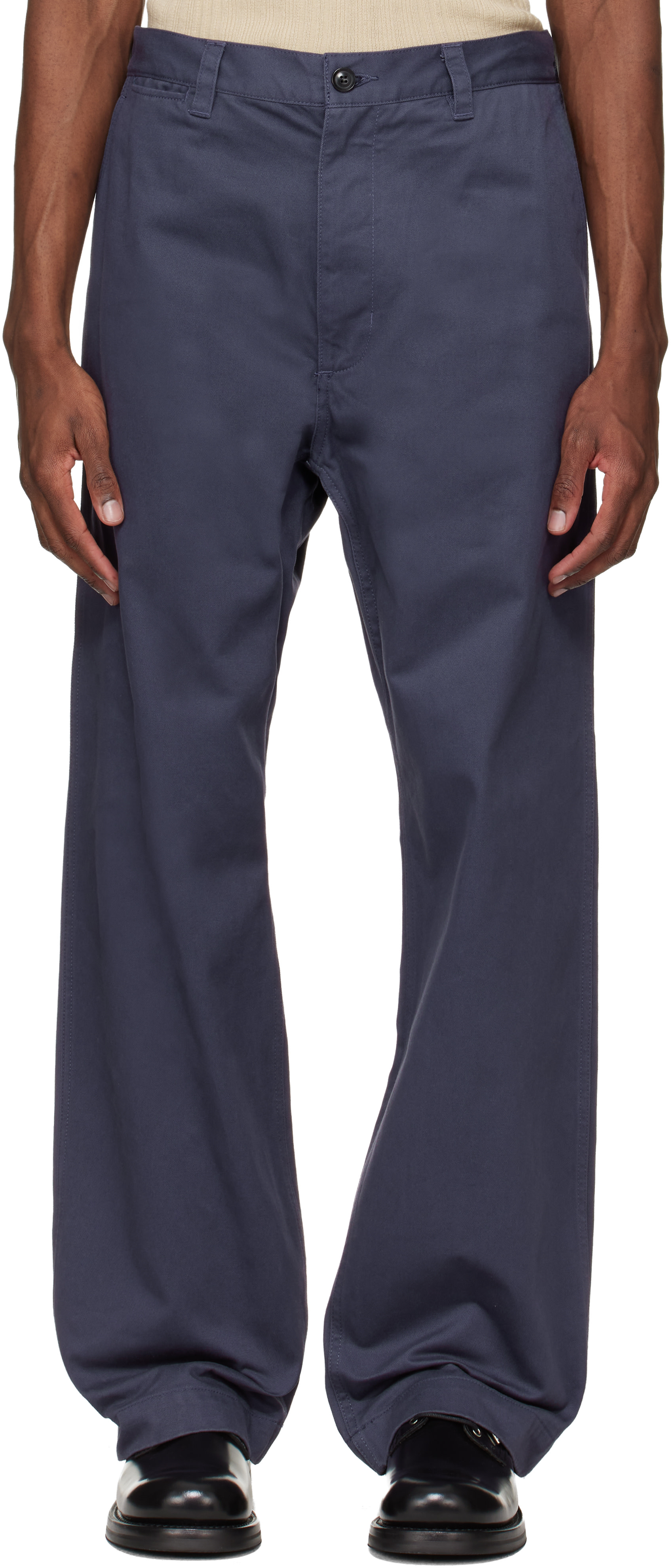 vowels - Navy Work Trousers