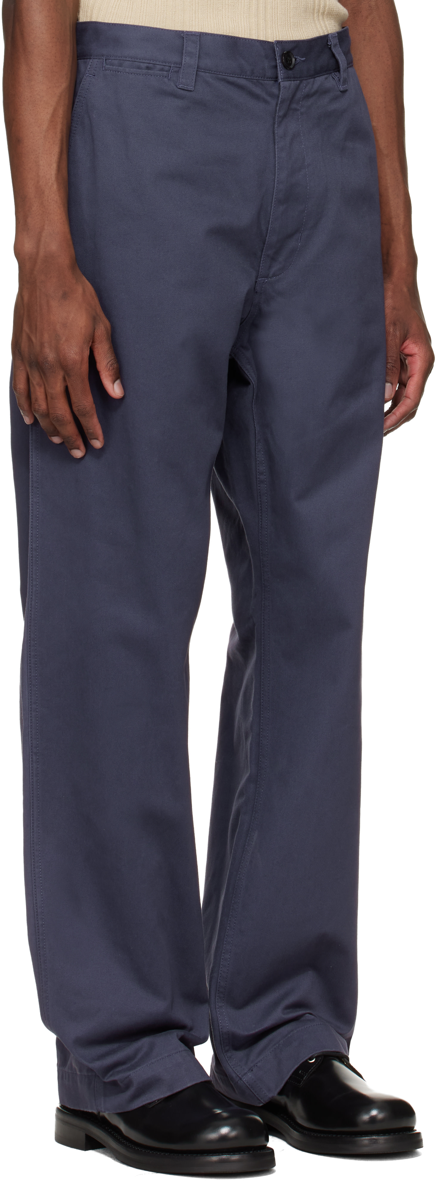 vowels - Navy Work Trousers