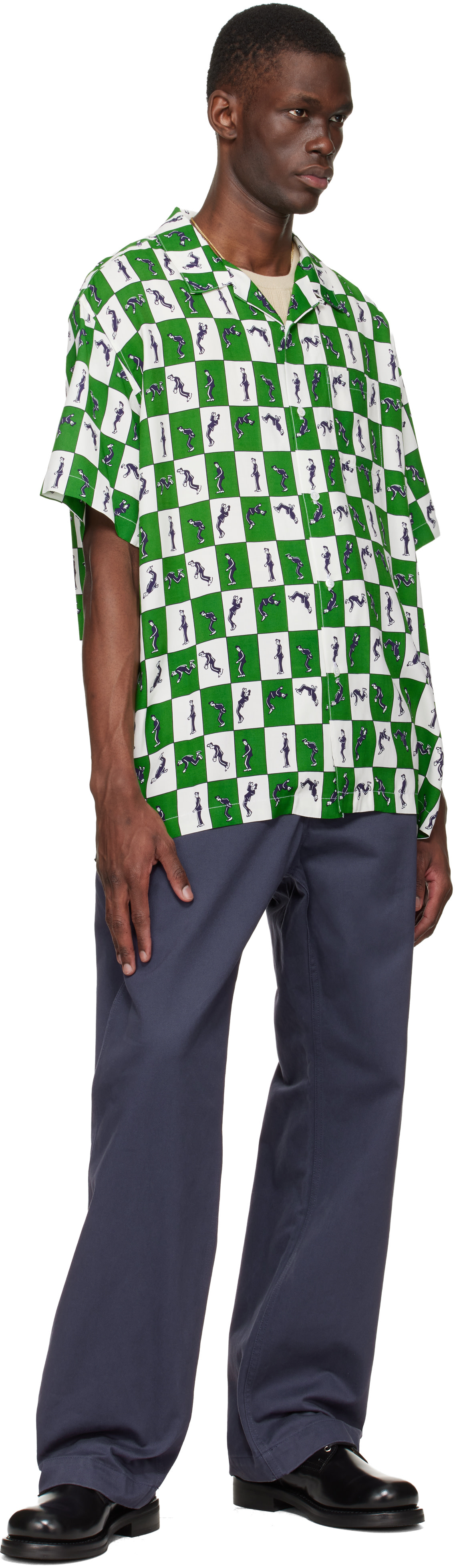 vowels - Chemise Elvis verte