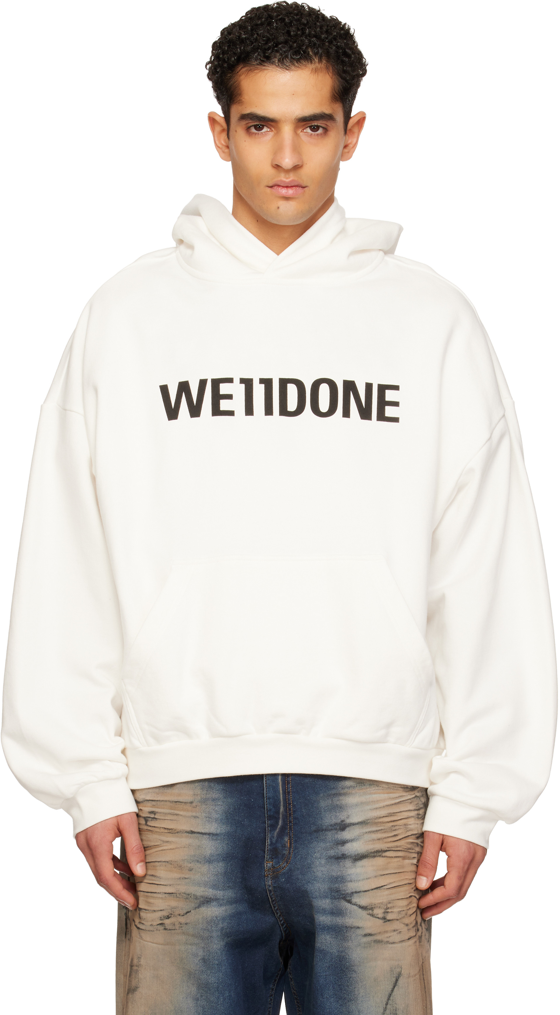 We11done - 화이트 웰던 후디
