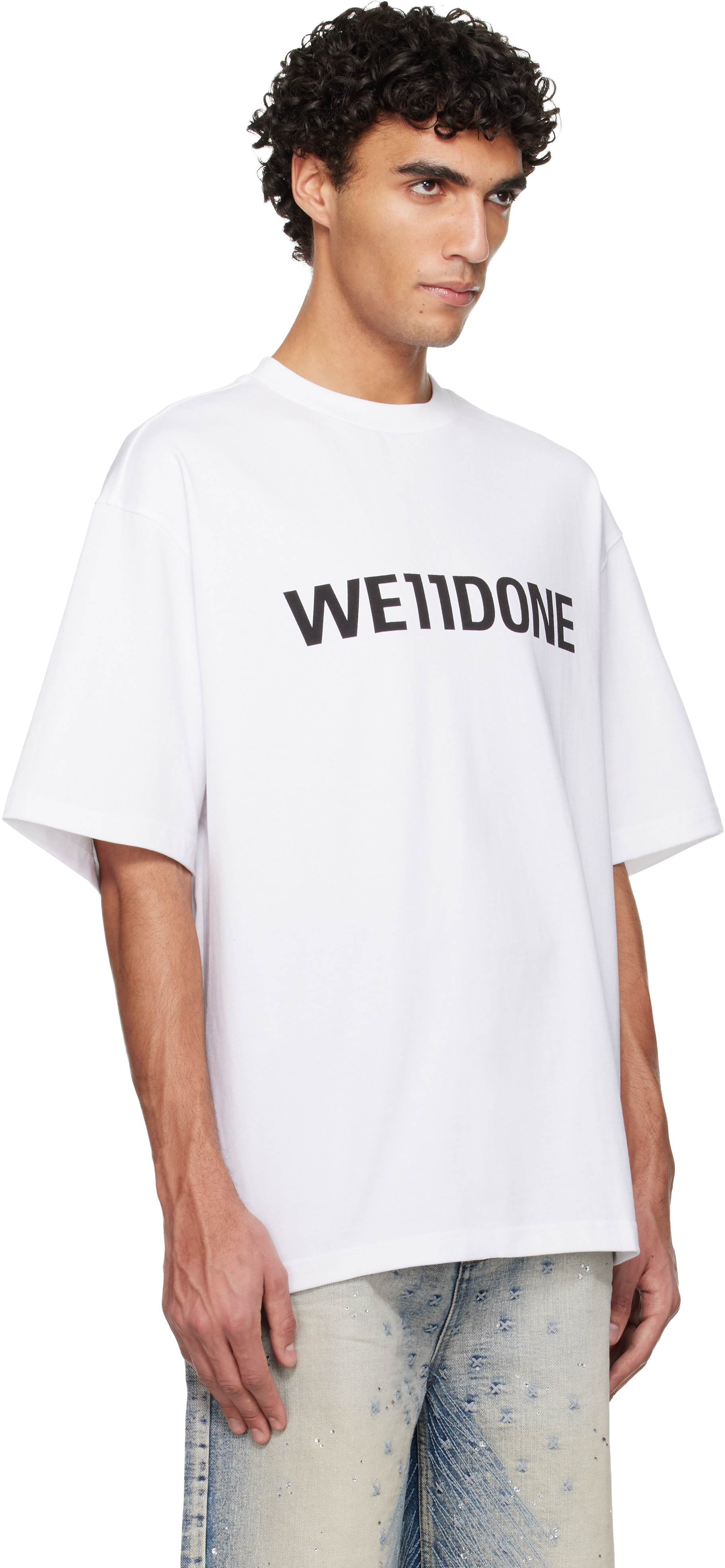 We11done - T-shirt blanc à logo