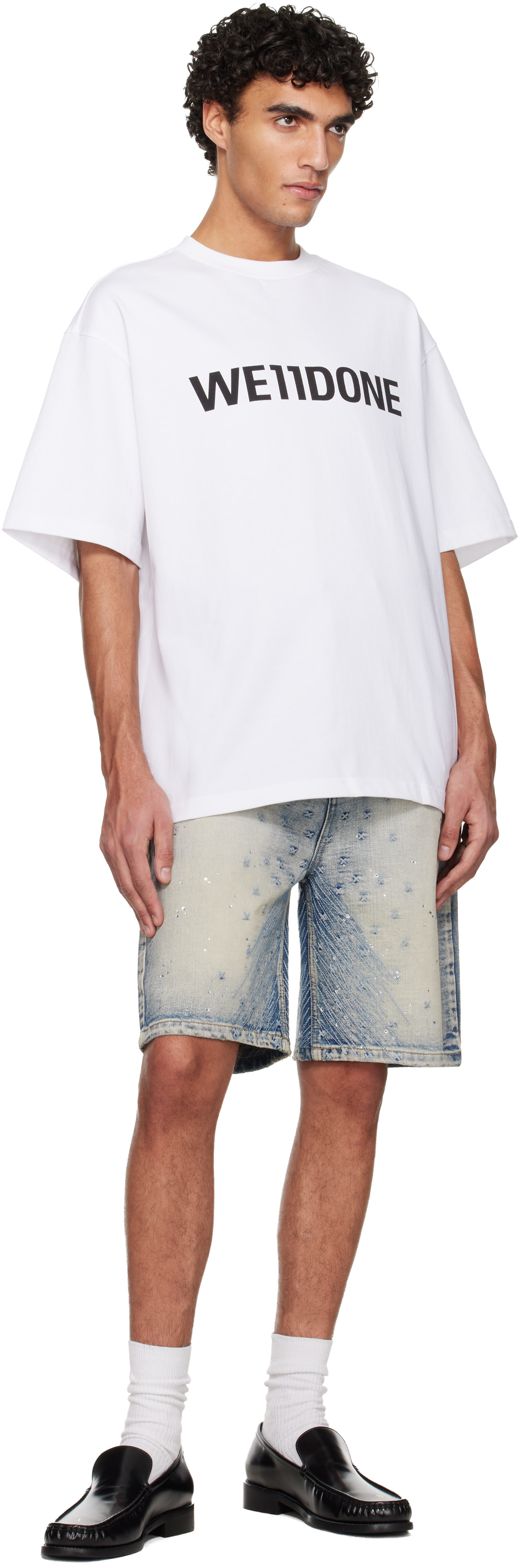 We11done - T-shirt blanc à logo