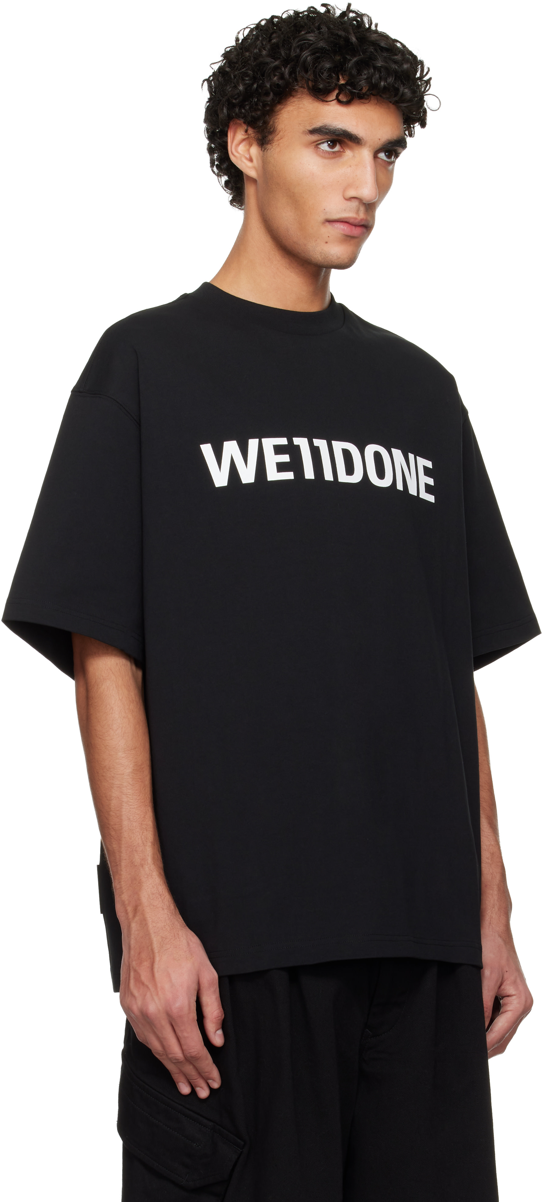 We11done - Black Large Basic Logo T-shirt