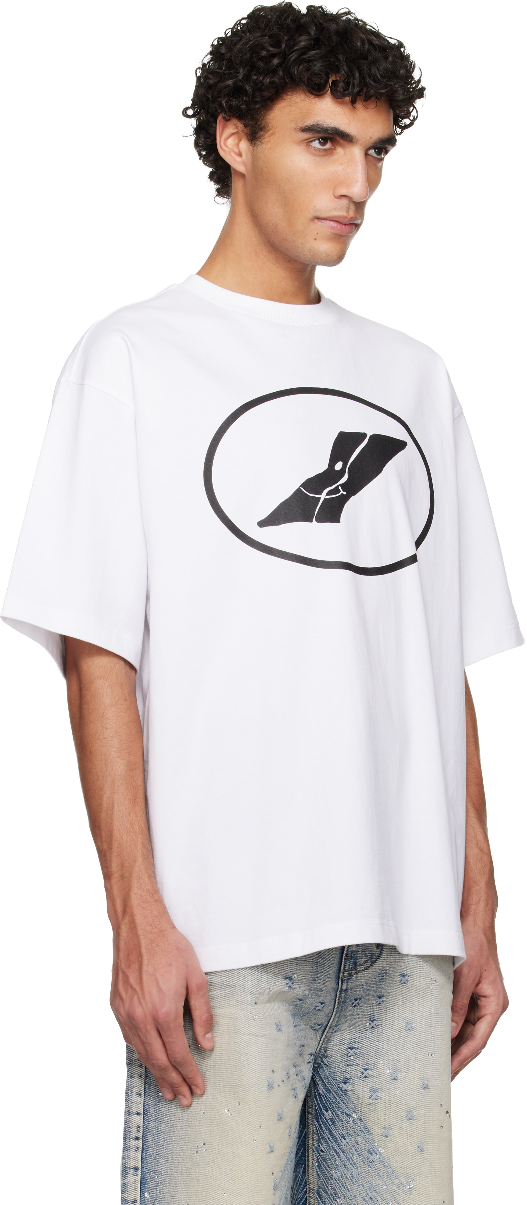 We11done - ホワイト Smile Logo Tシャツ