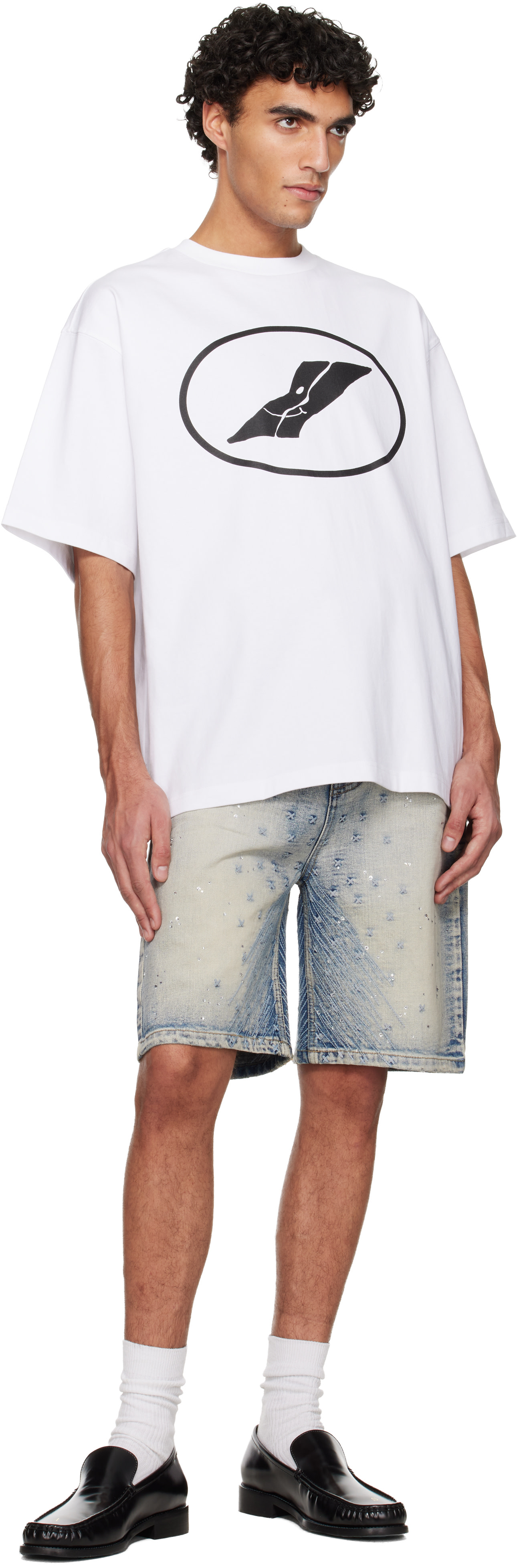 We11done - ホワイト Smile Logo Tシャツ