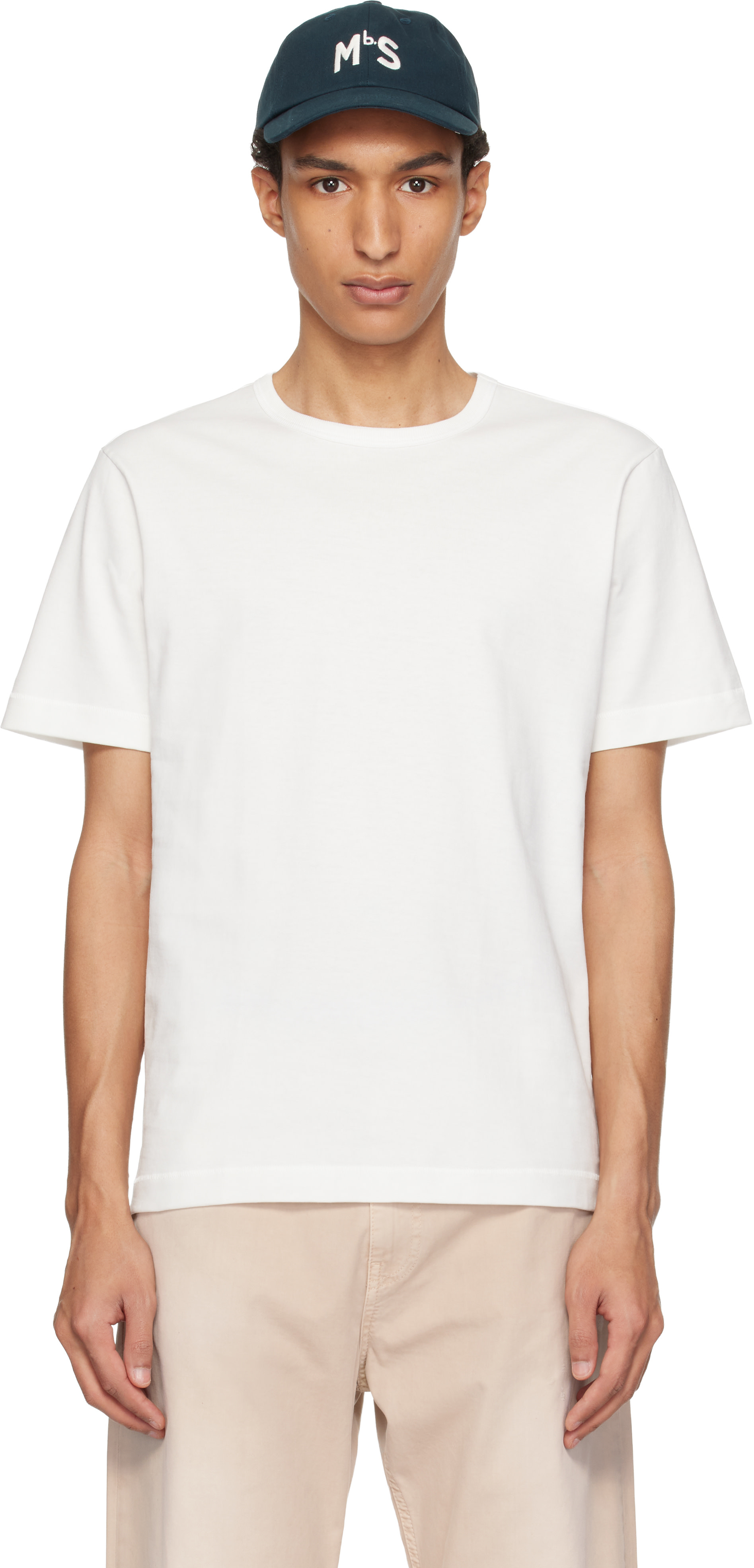 Merz b. Schwanen: White 2M15 Mid-Century Machine Refined Fit T