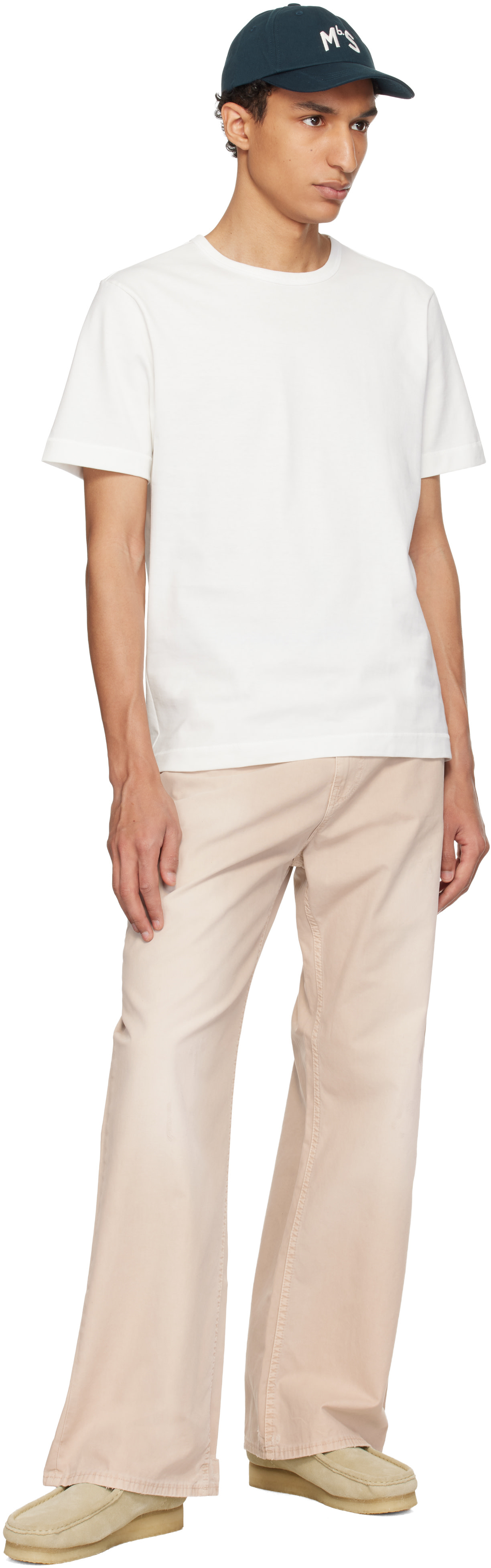 Merz b. Schwanen: ホワイト 2M15 Mid-Century Machine Refined Fit T
