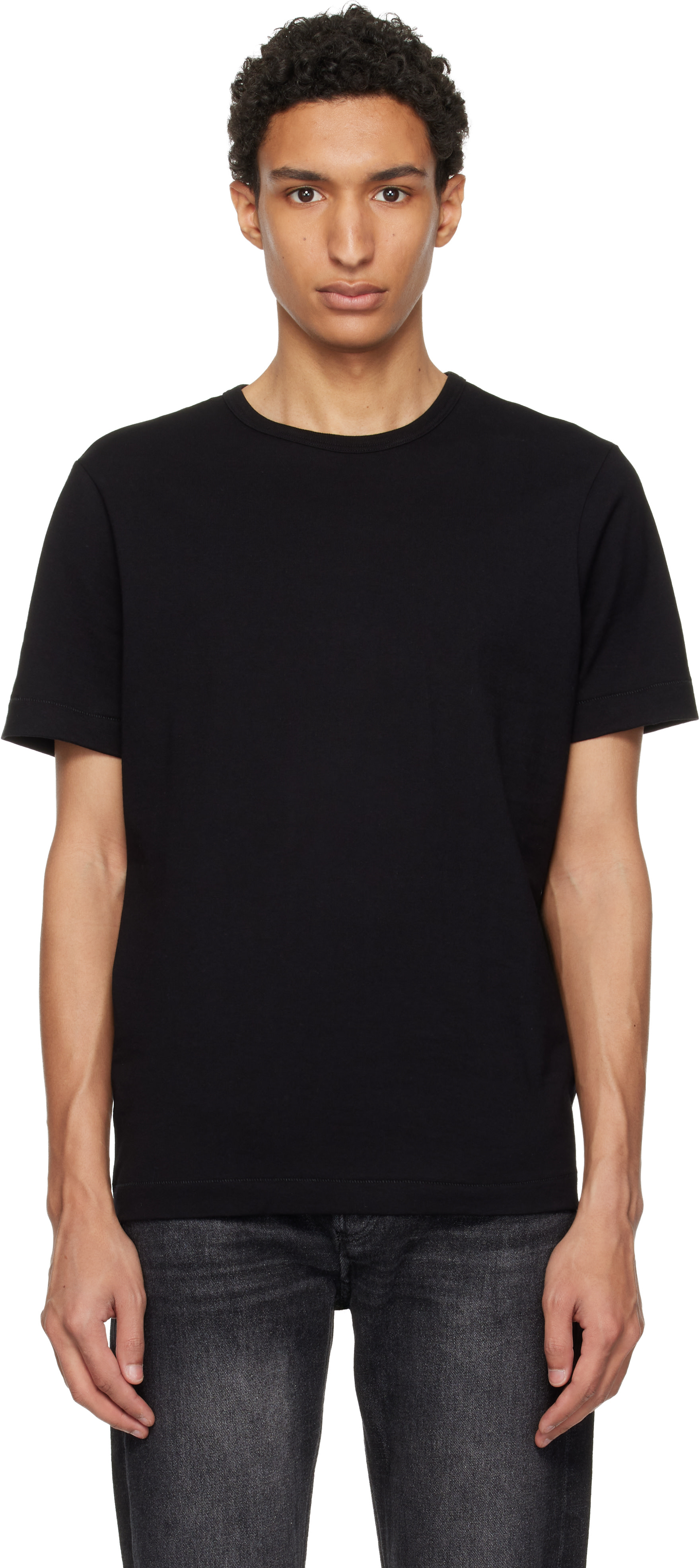 Merz b. Schwanen: Black 2M15 Mid-Century Machine Refined Fit T