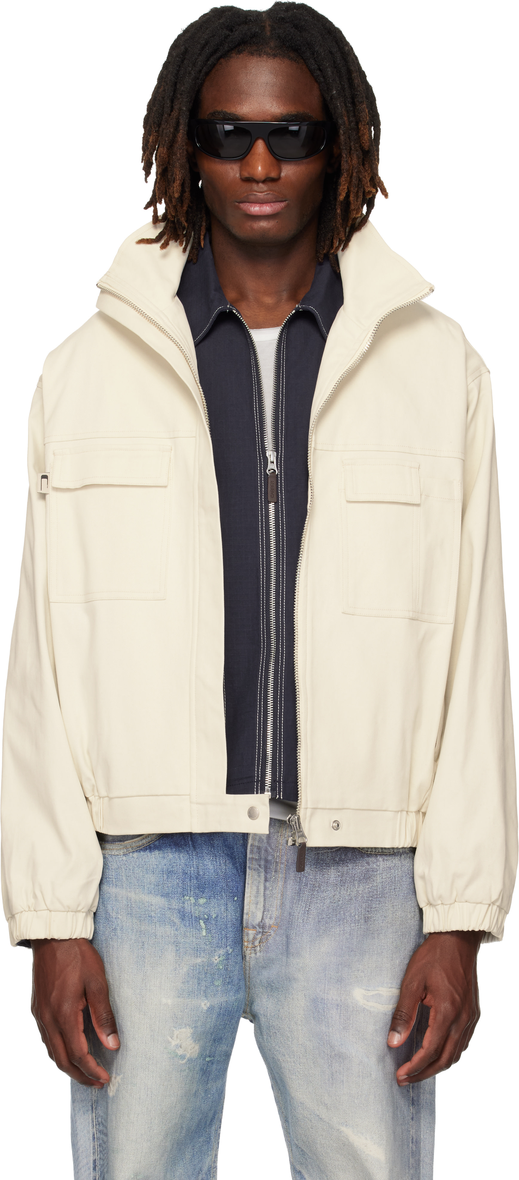 CARRER - Blouson Barrau blanc cassé