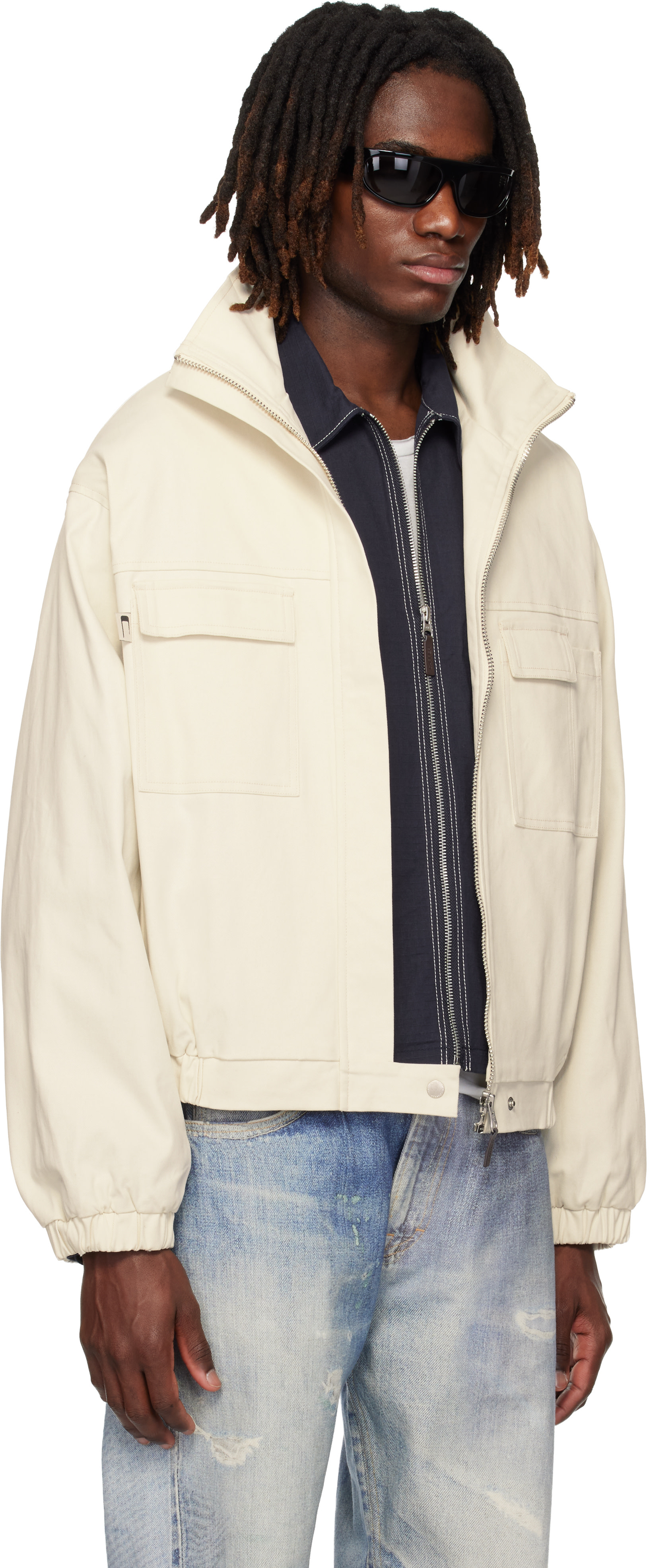 CARRER - Blouson Barrau blanc cassé