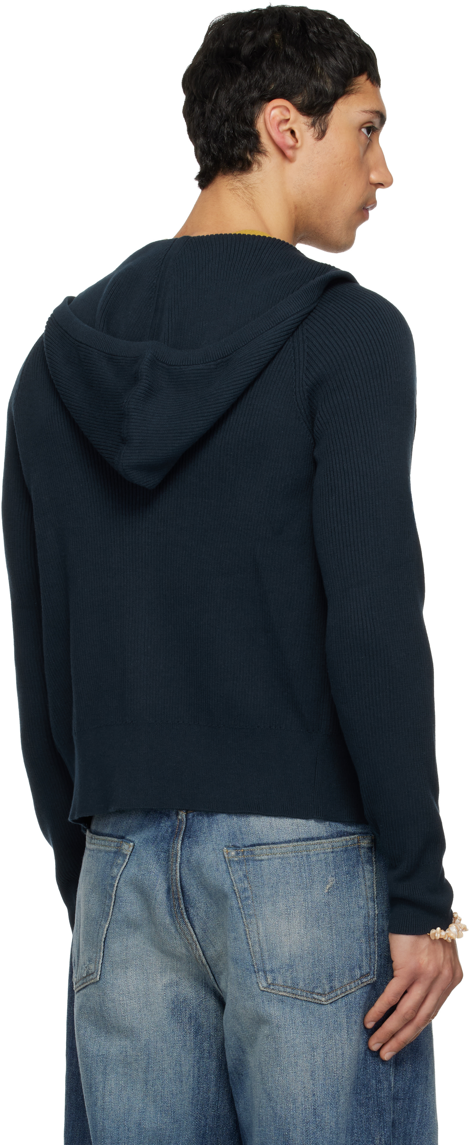 CARRER - Pull à capuche Matti bleu marine