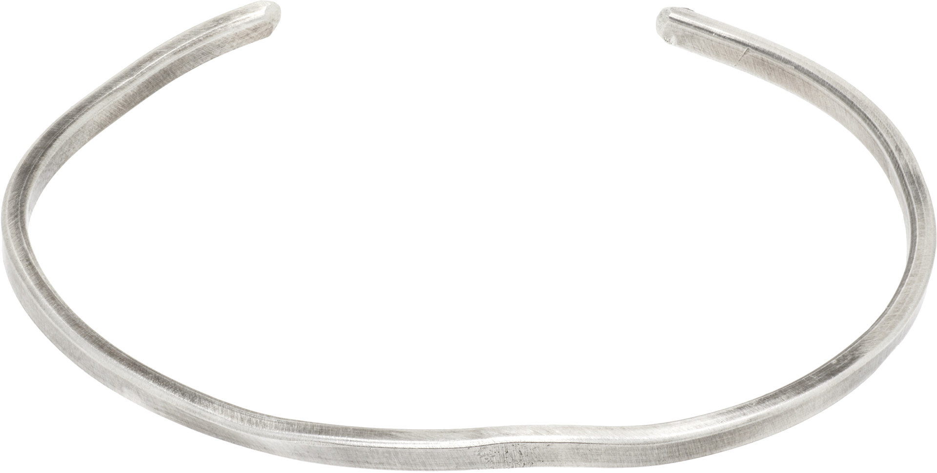 title of work - Beaten Bar Ruby Cuff Bracelet