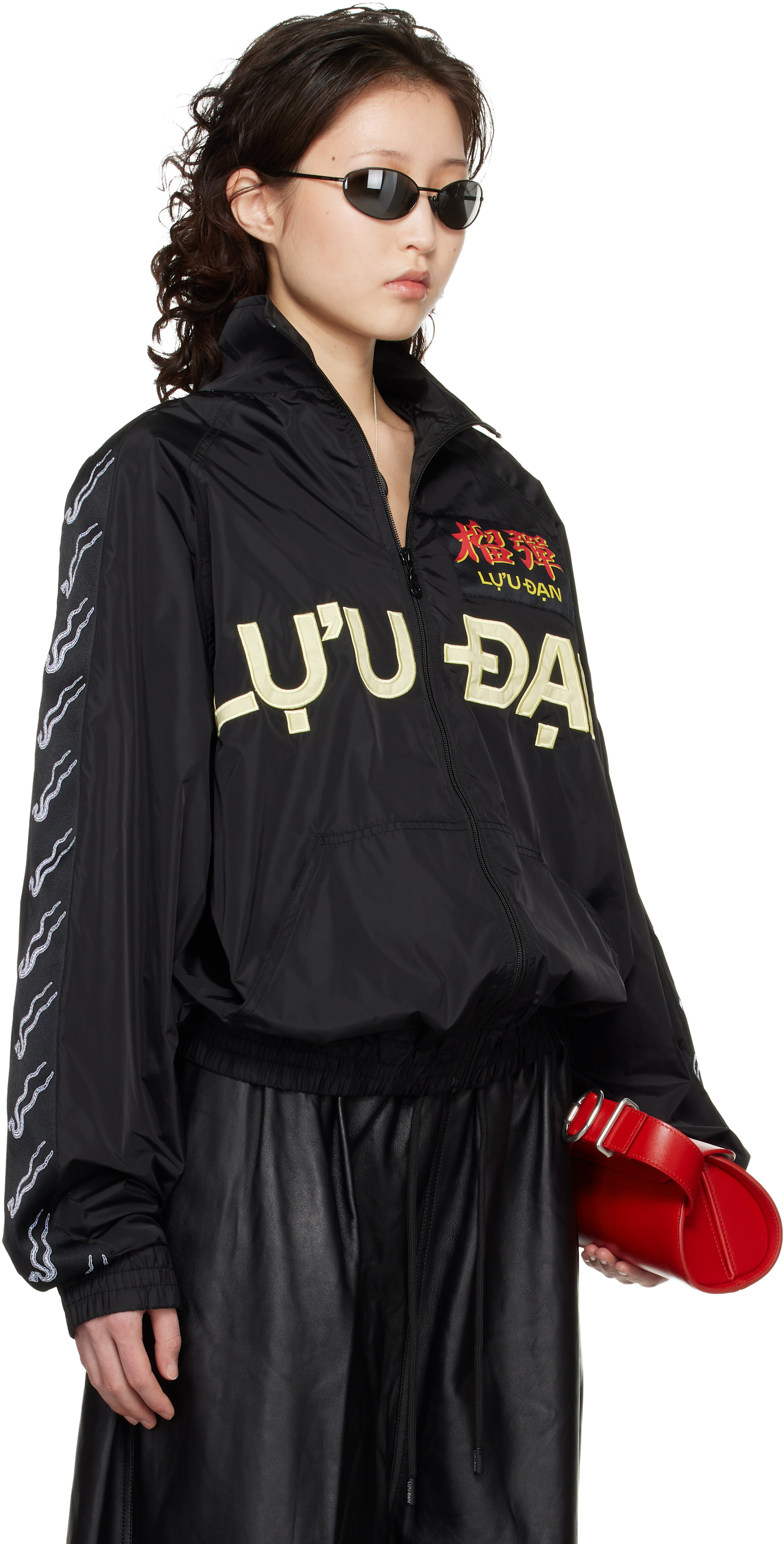 LU'U DAN: Black Windbreaker L-D Jacket | SSENSE