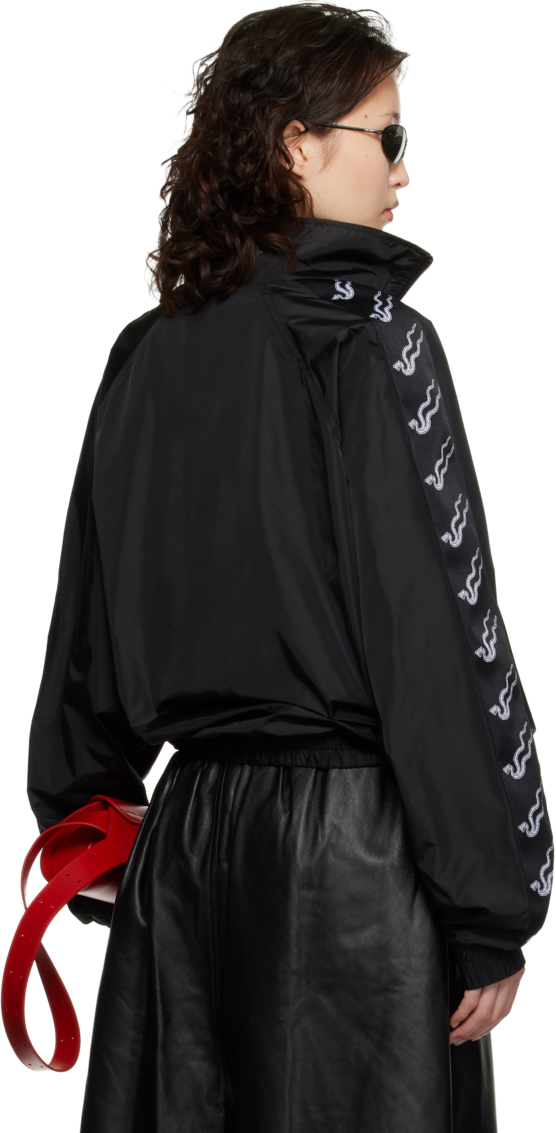 LU'U DAN: Black Windbreaker L-D Jacket | SSENSE Germany