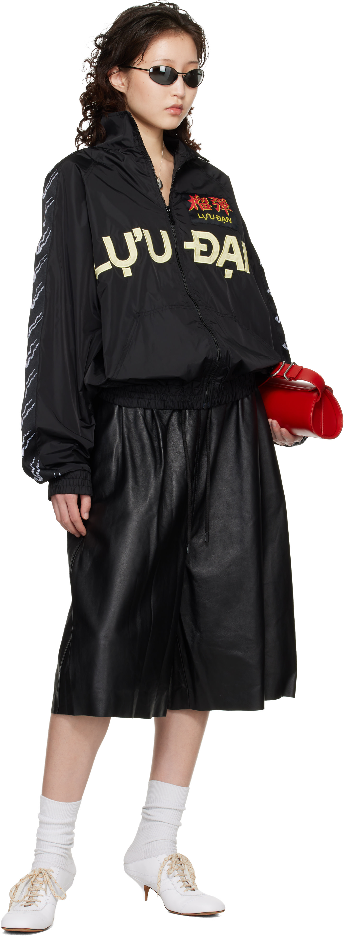 LU'U DAN: Black Windbreaker L-D Jacket | SSENSE Germany