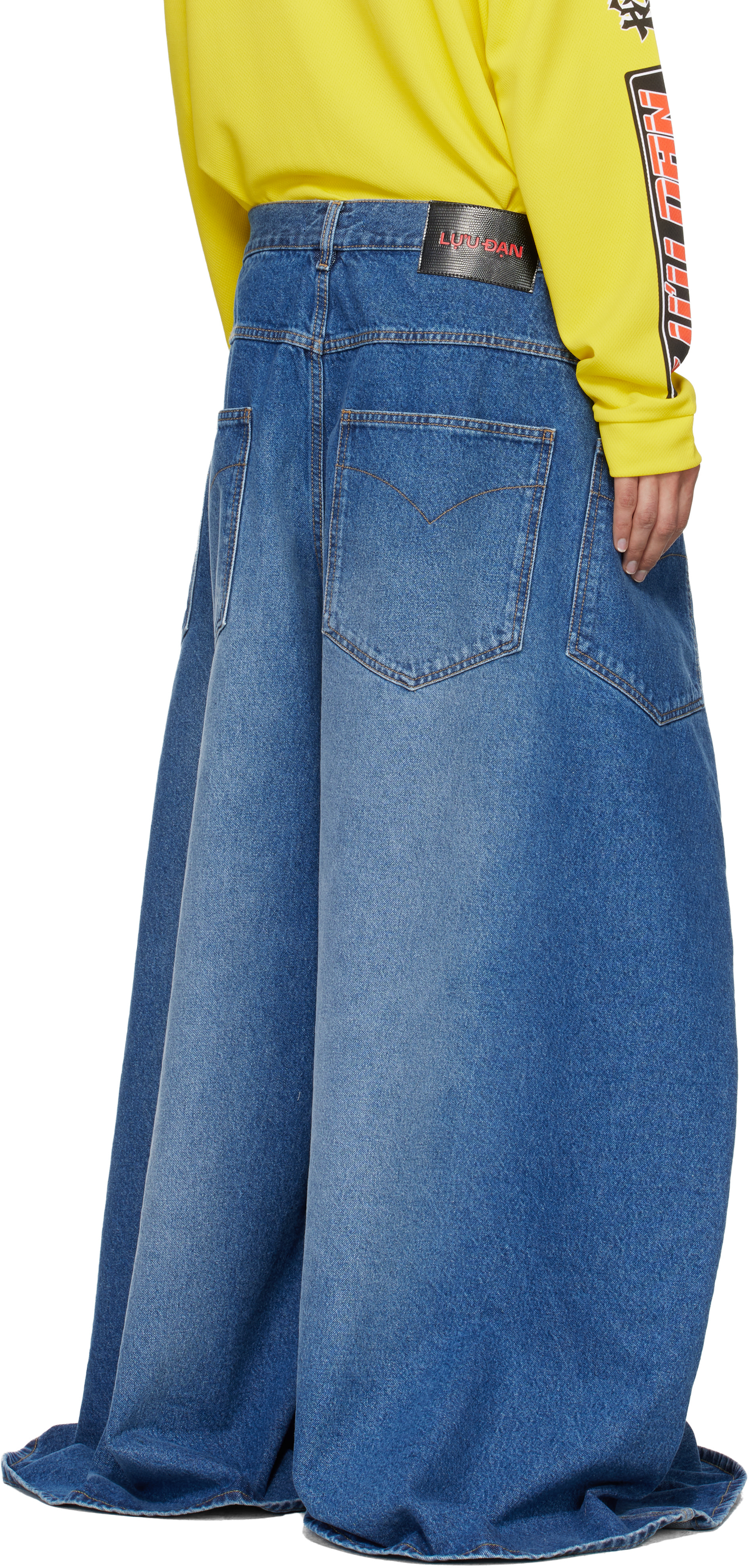LU’U DAN - Jean Maxi x Maxi x Maxi bleu
