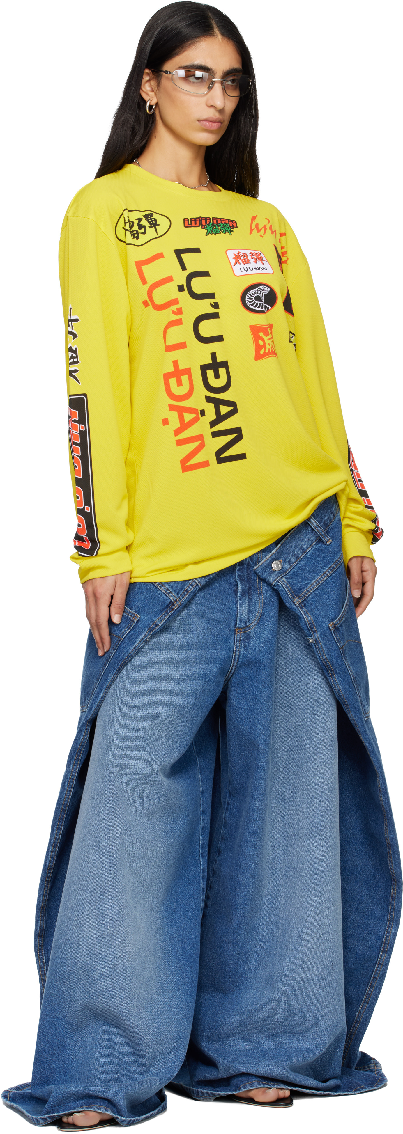 LU’U DAN - Jean Maxi x Maxi x Maxi bleu