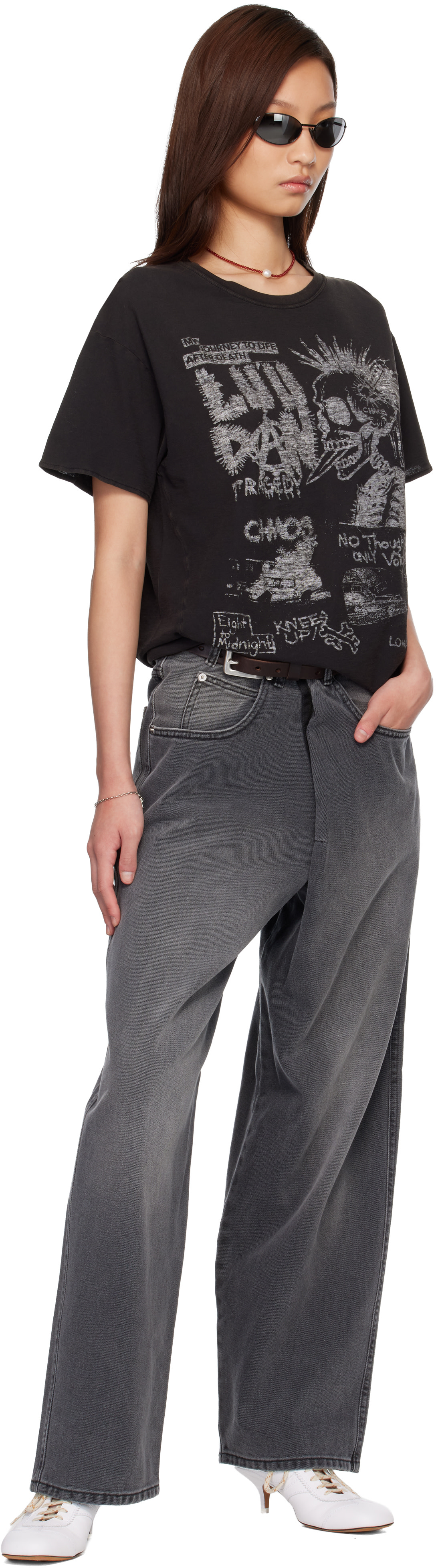 LU’U DAN - T-shirt Thrash noir