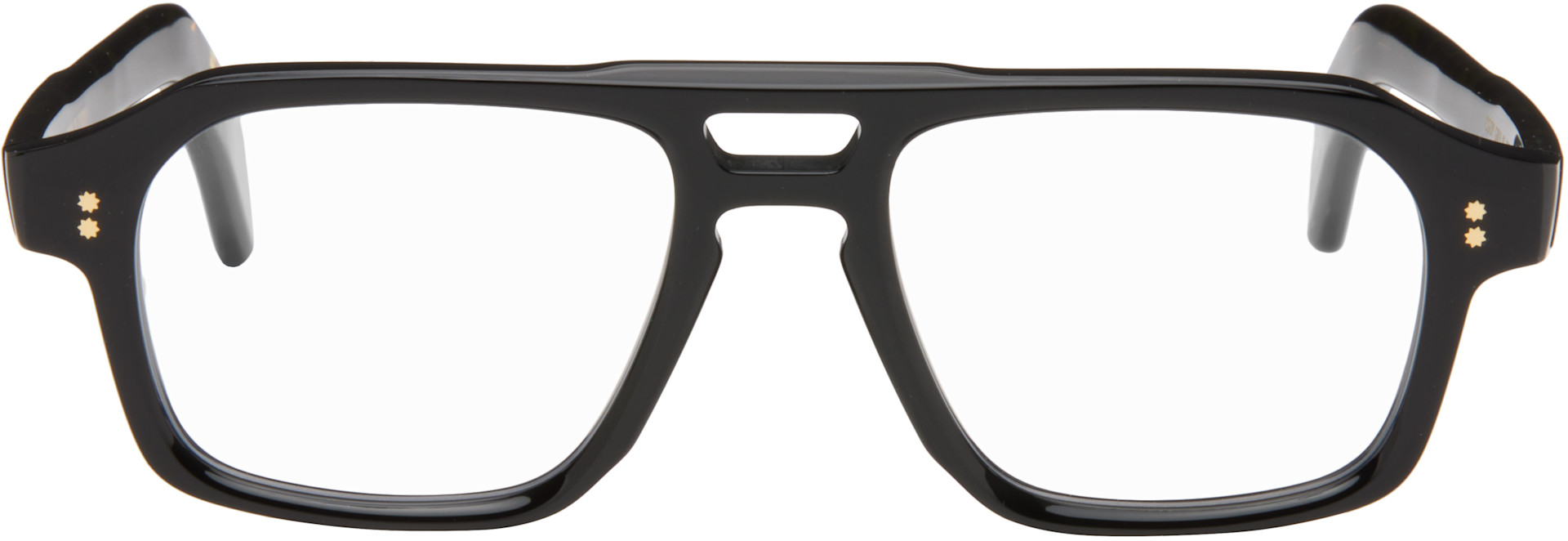 Cutler and Gross: Black GR15 Aviator Optical Glasses | SSENSE Canada