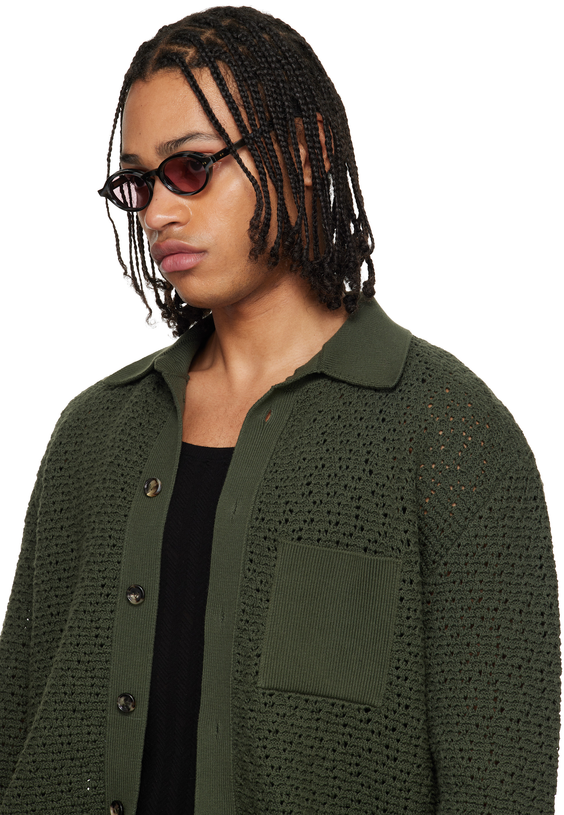 Cutler and Gross: Gray GR13 Oval Sunglasses | SSENSE
