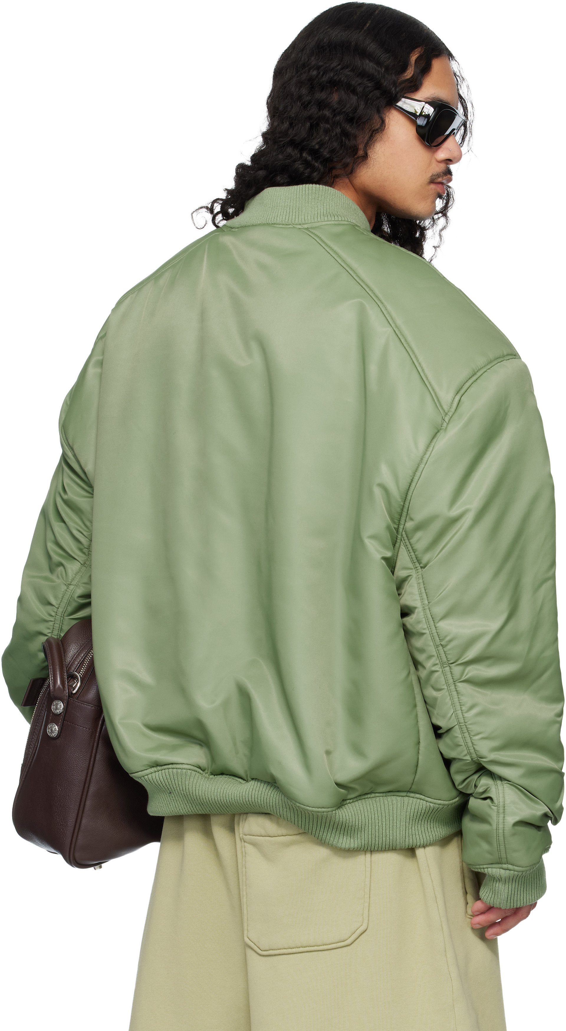 LU’U DAN - Pull molletonné Unibomber vert