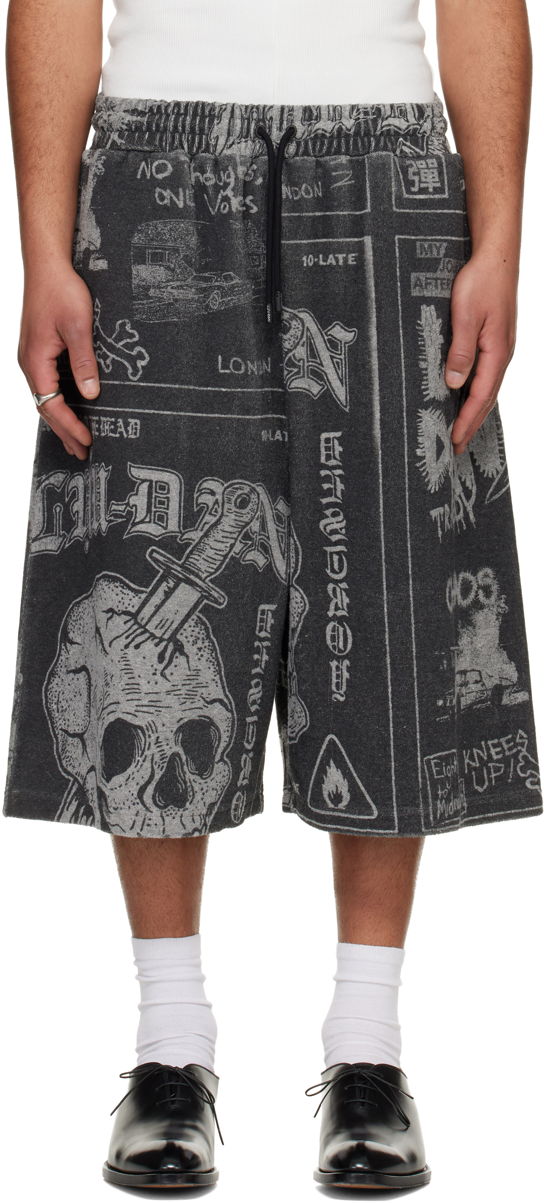 LU’U DAN - Short de basketball gris