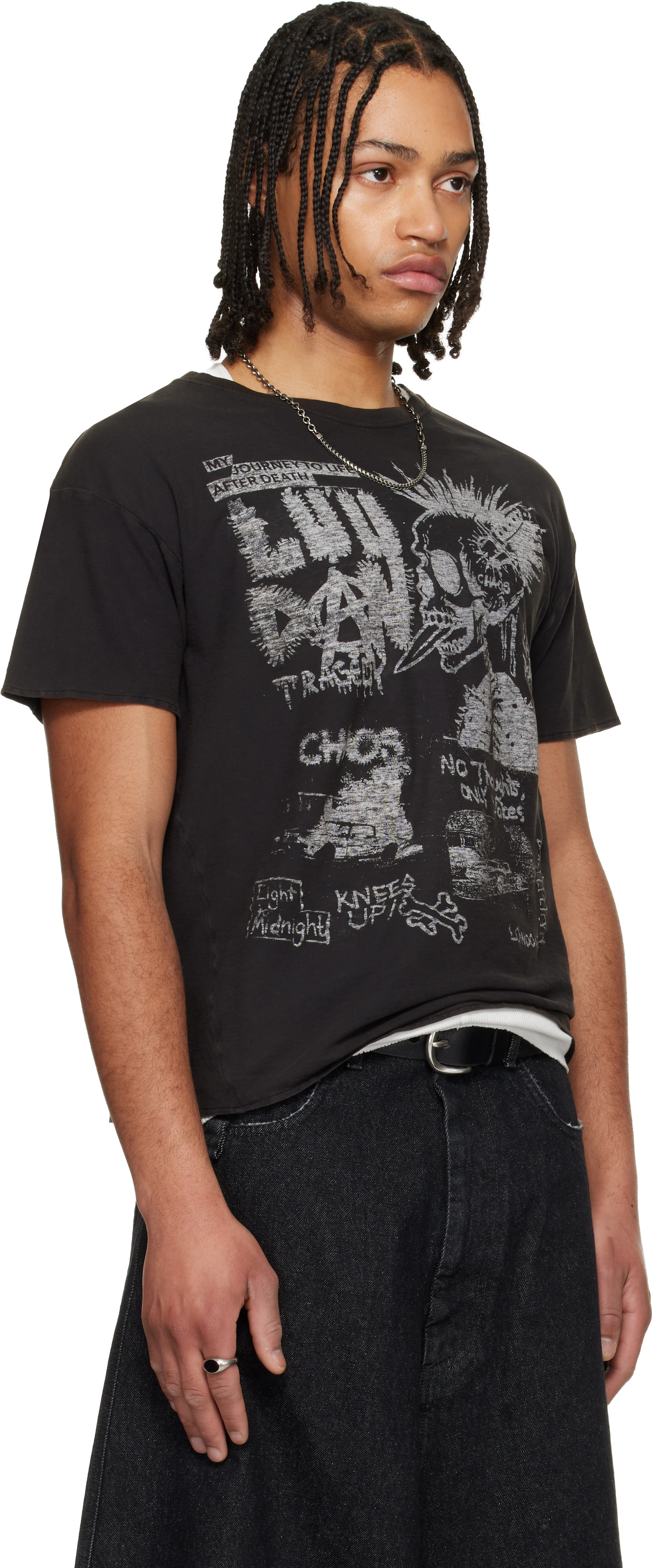 LU’U DAN - T-shirt Thrash noir