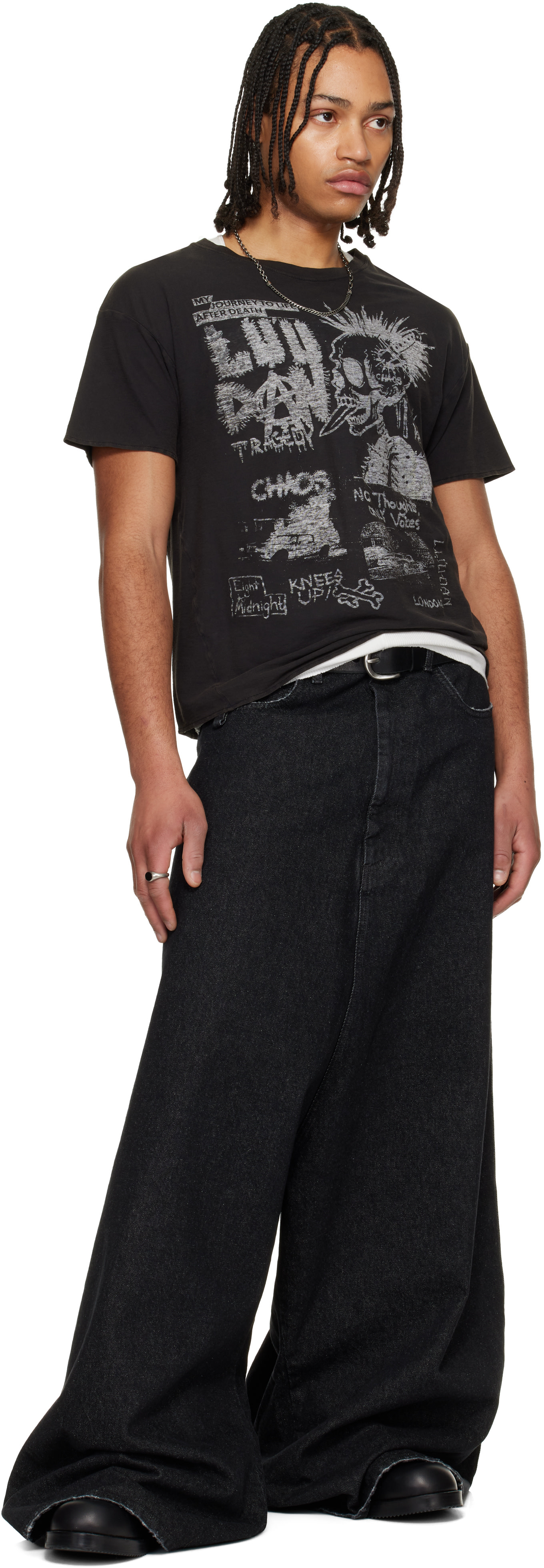 LU’U DAN - T-shirt Thrash noir
