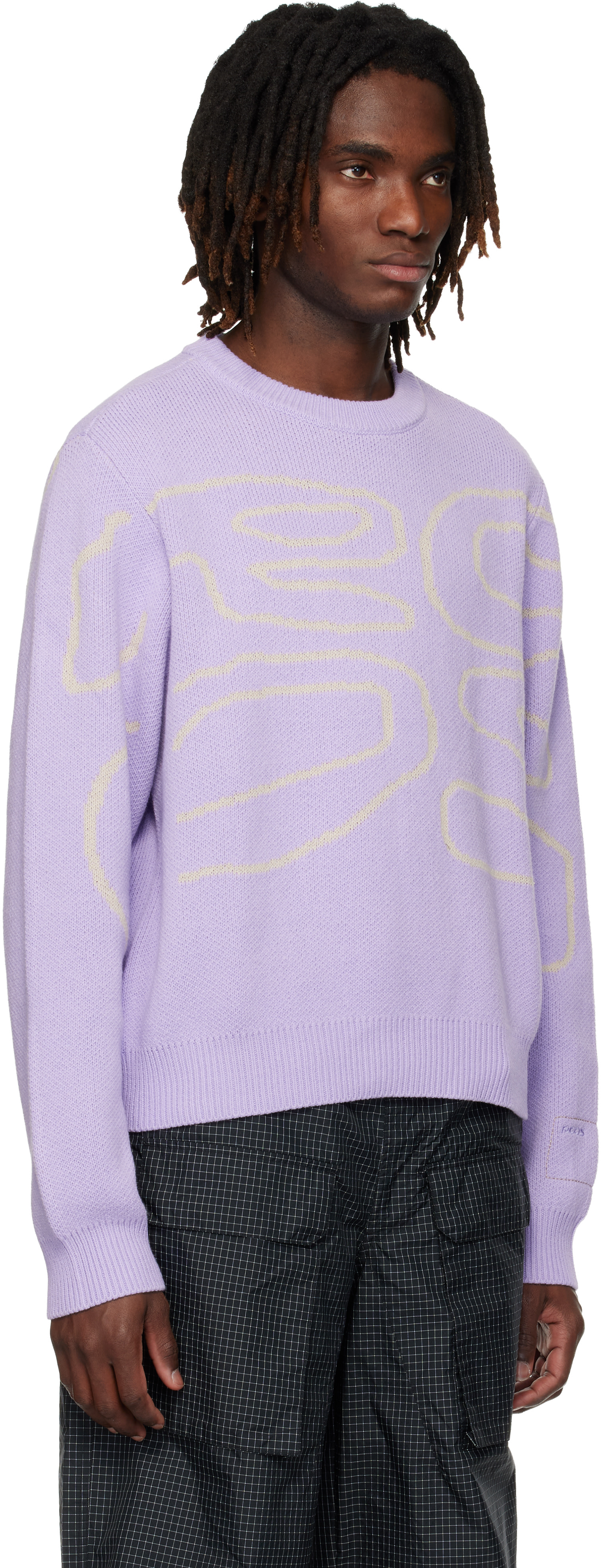 RCOS - パープル Stack Logo Knit セーター