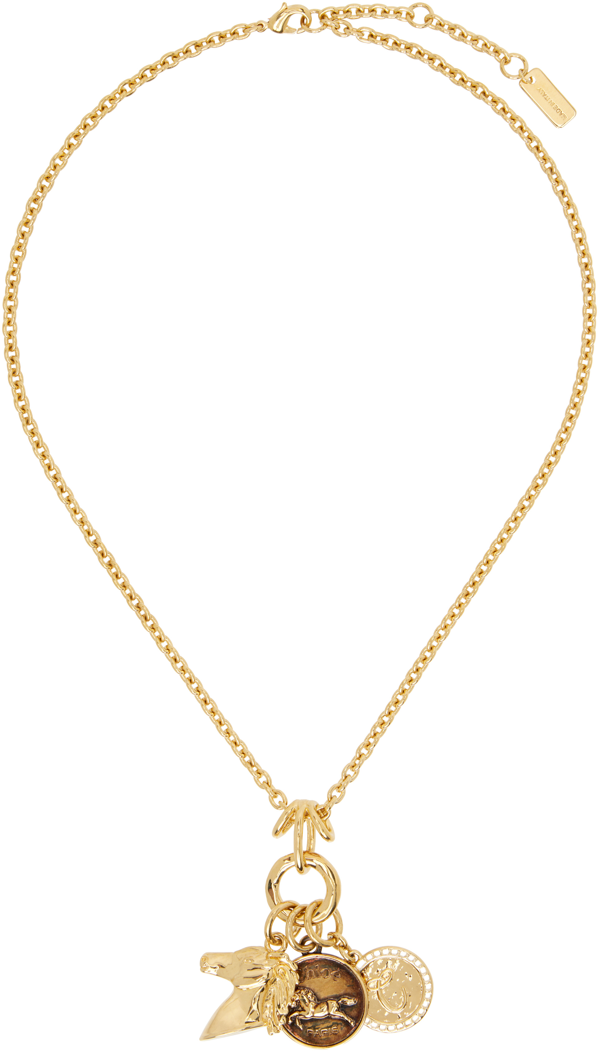 Chloé - Collier à breloques à logo